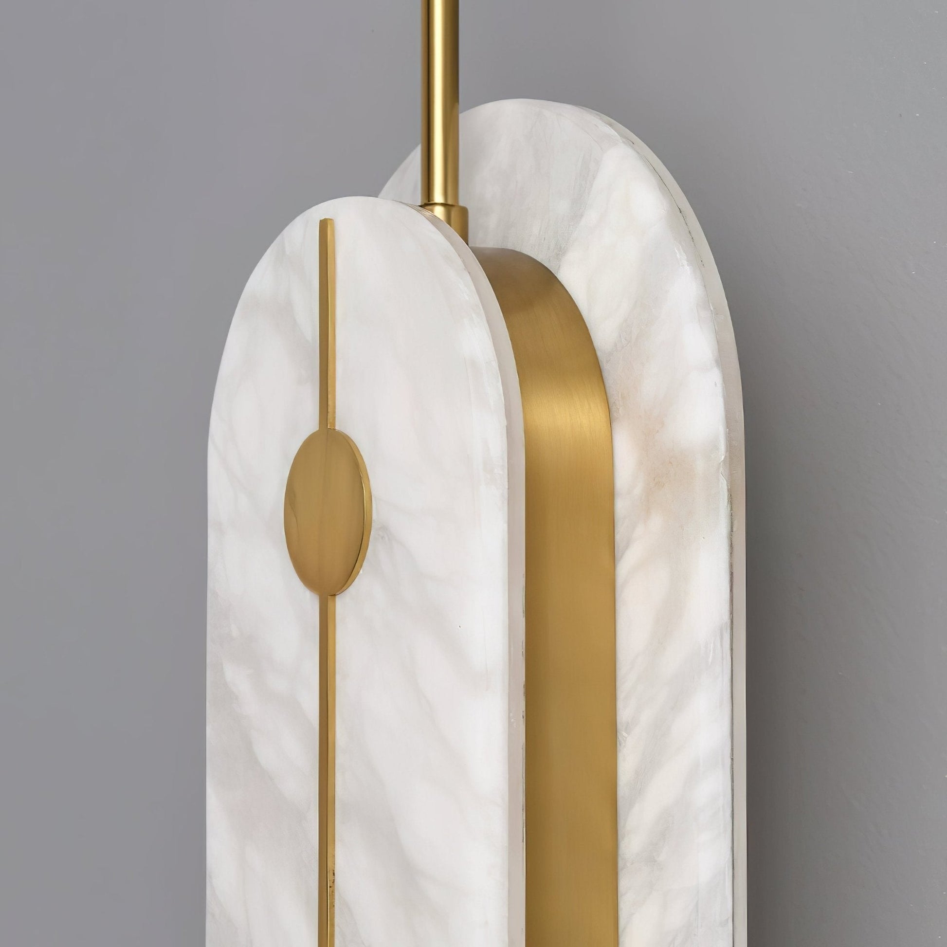 Cudorel Oval Alabaster Wall Light-Neutral Decor