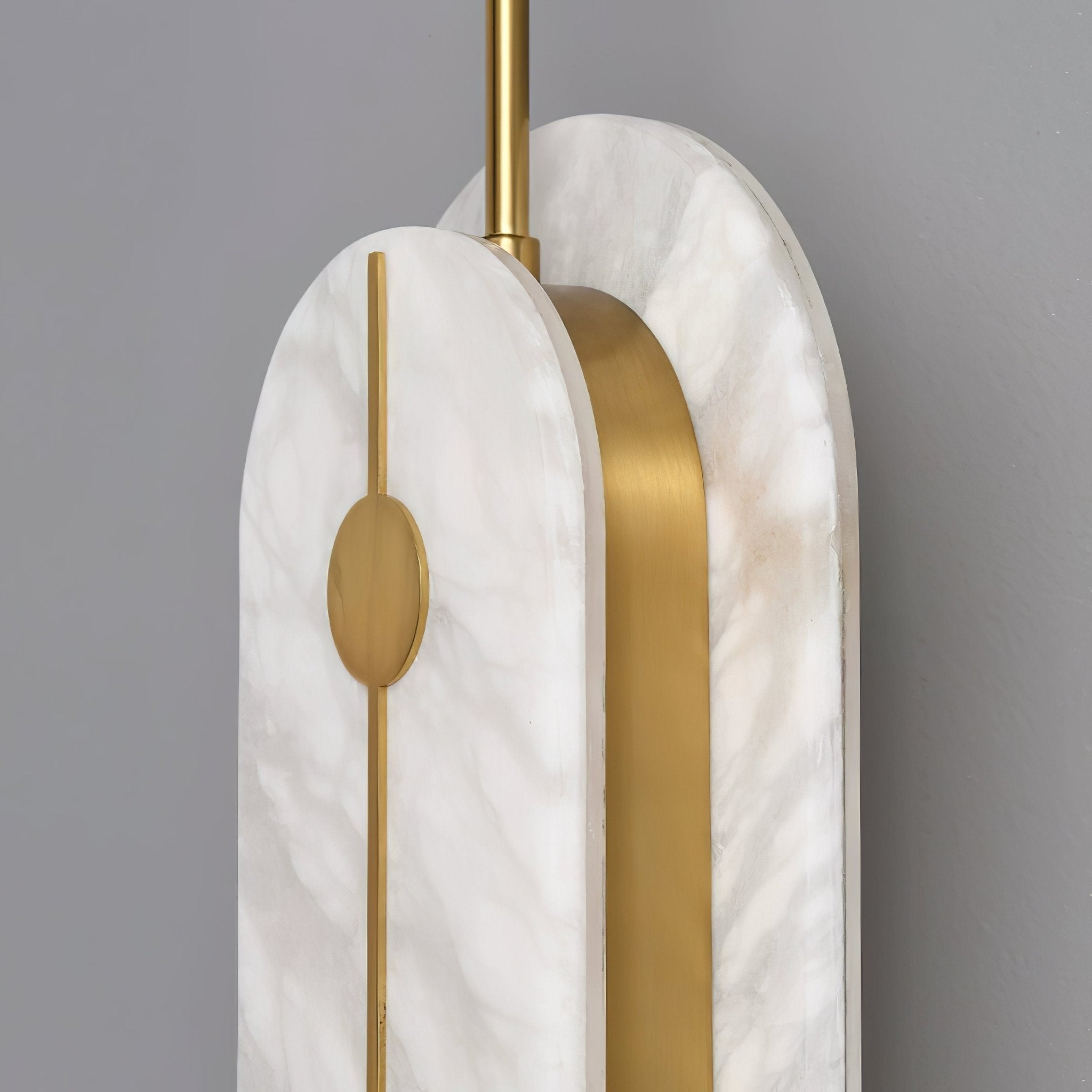 Cudorel Oval Alabaster Wall Light-Neutral Decor