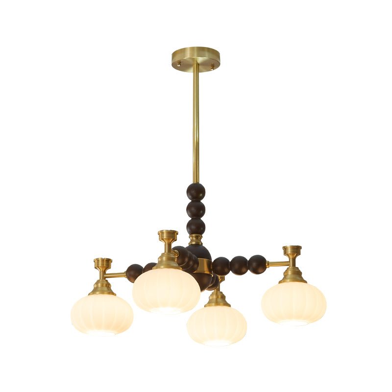Avdorira Elegance Vintage Brass Wood Chandelier-Neutral Decor