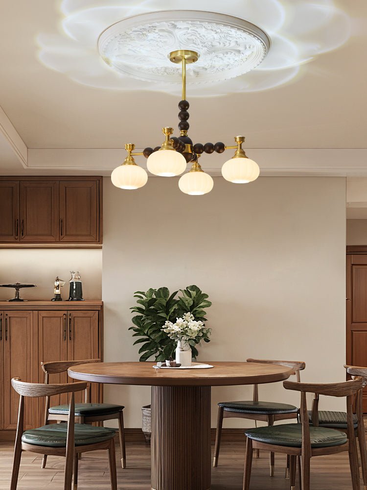 Avdorira Elegance Vintage Brass Wood Chandelier-Neutral Decor
