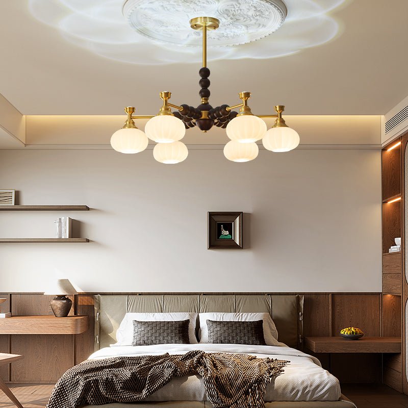 Avdorira Elegance Vintage Brass Wood Chandelier-Neutral Decor