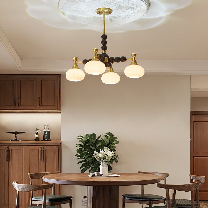 Avdorira Elegance Vintage Brass Wood Chandelier-Neutral Decor