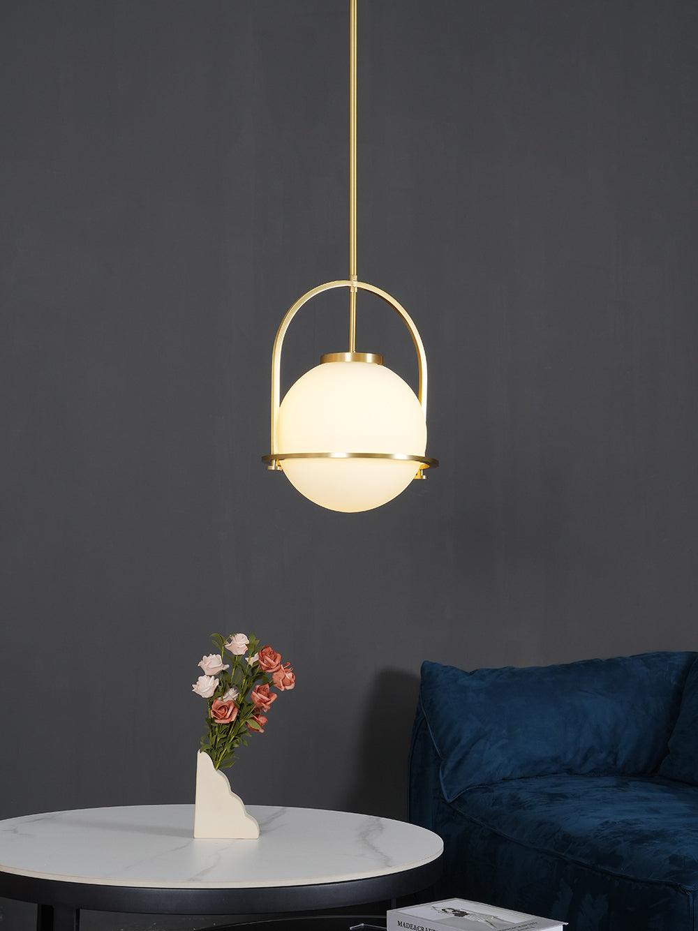 Brandonis Modern Glass Pendant Light-Neutral Decor