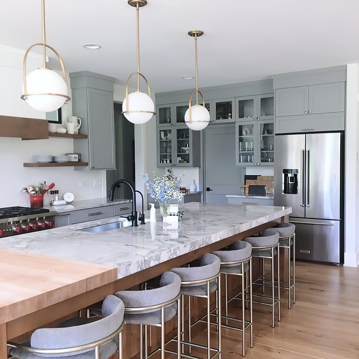 Brandonis Modern Glass Pendant Light-Neutral Decor