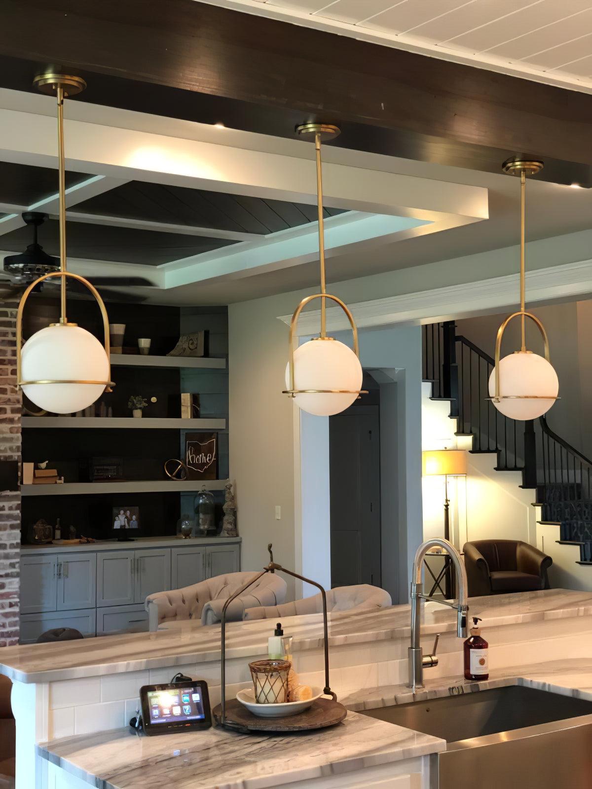 Brandonis Modern Glass Pendant Light-Neutral Decor
