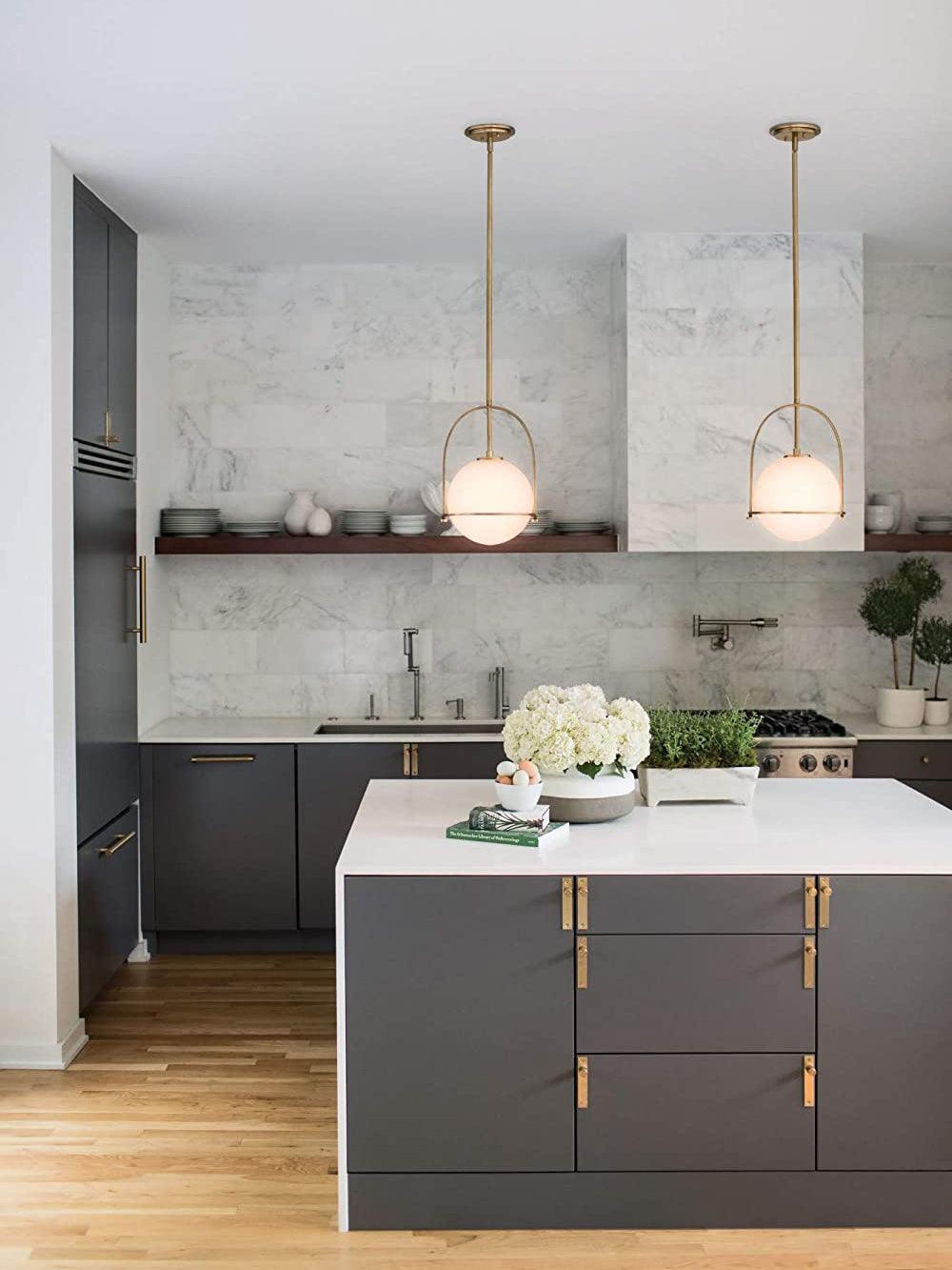 Brandonis Modern Glass Pendant Light-Neutral Decor