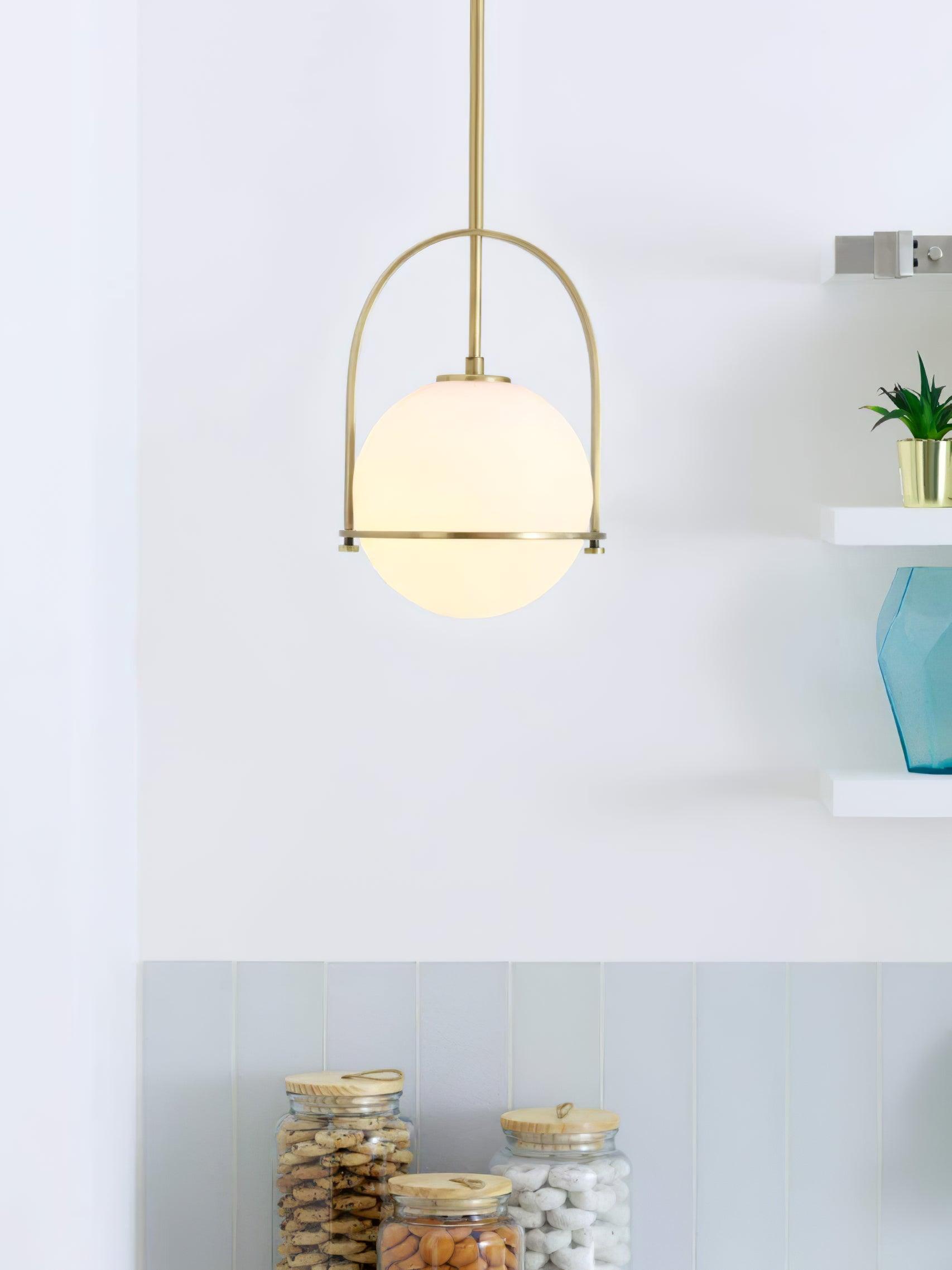 Brandonis Modern Glass Pendant Light-Neutral Decor