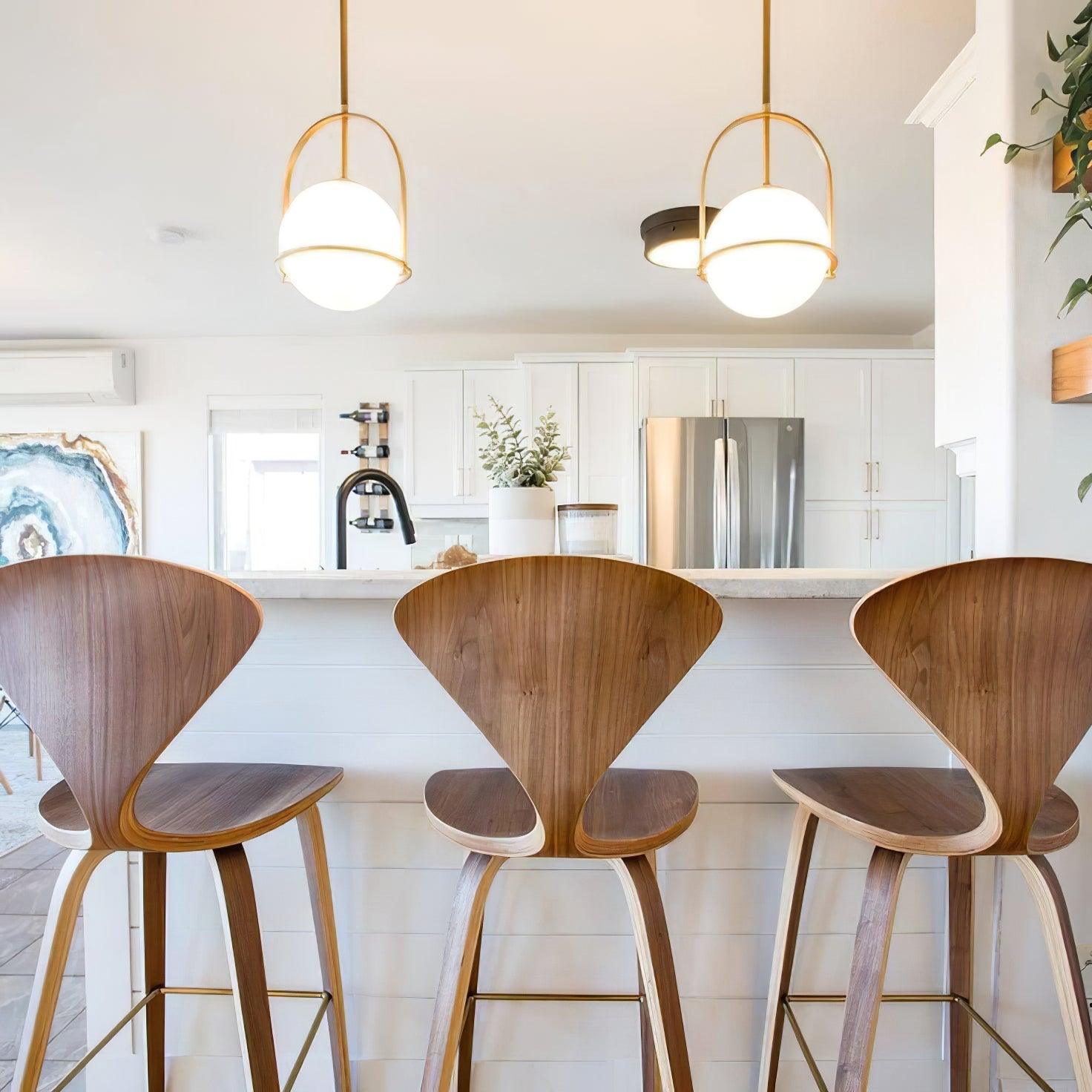 Brandonis Modern Glass Pendant Light-Neutral Decor