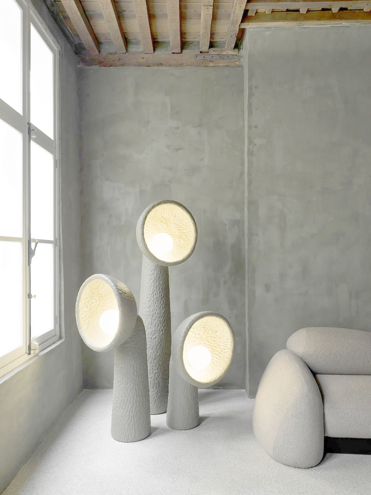 Arliris Concrete Table Lamp-Neutral Decor