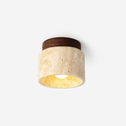 Lysaen Stone Travertine Ceiling Light-Neutral Decor