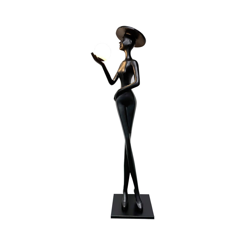 Zevinen Elegant Black Floor Lamp-Neutral Decor