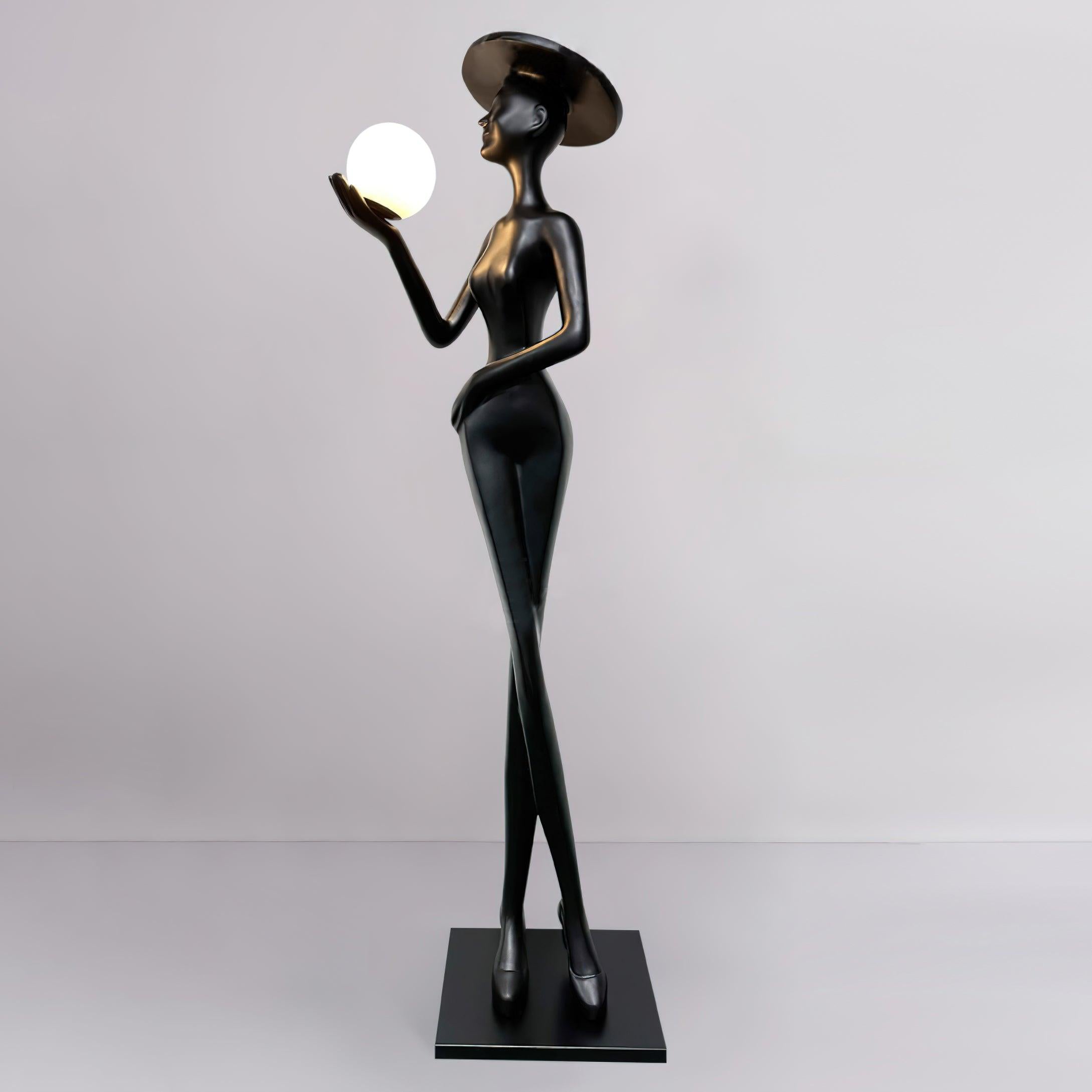 Zevinen Elegant Black Floor Lamp-Neutral Decor
