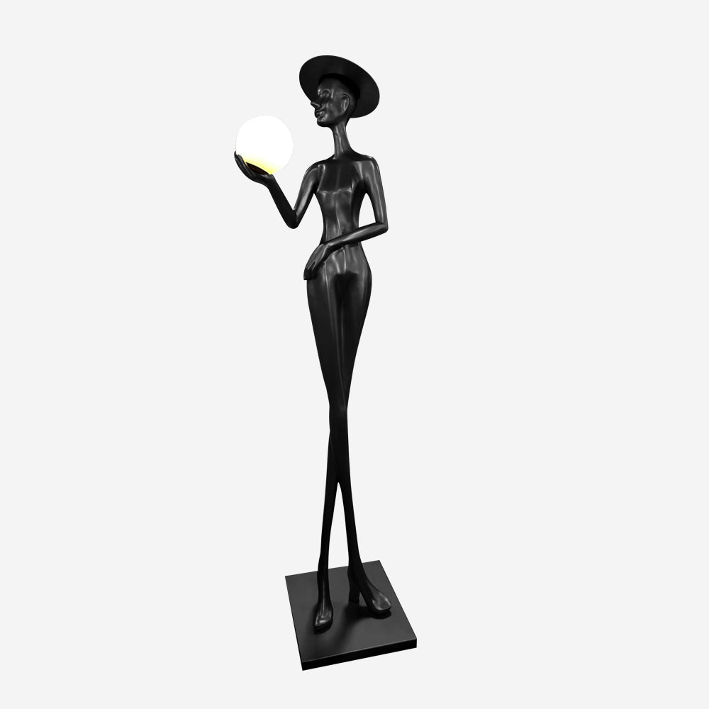 Zevinen Elegant Black Floor Lamp-Neutral Decor