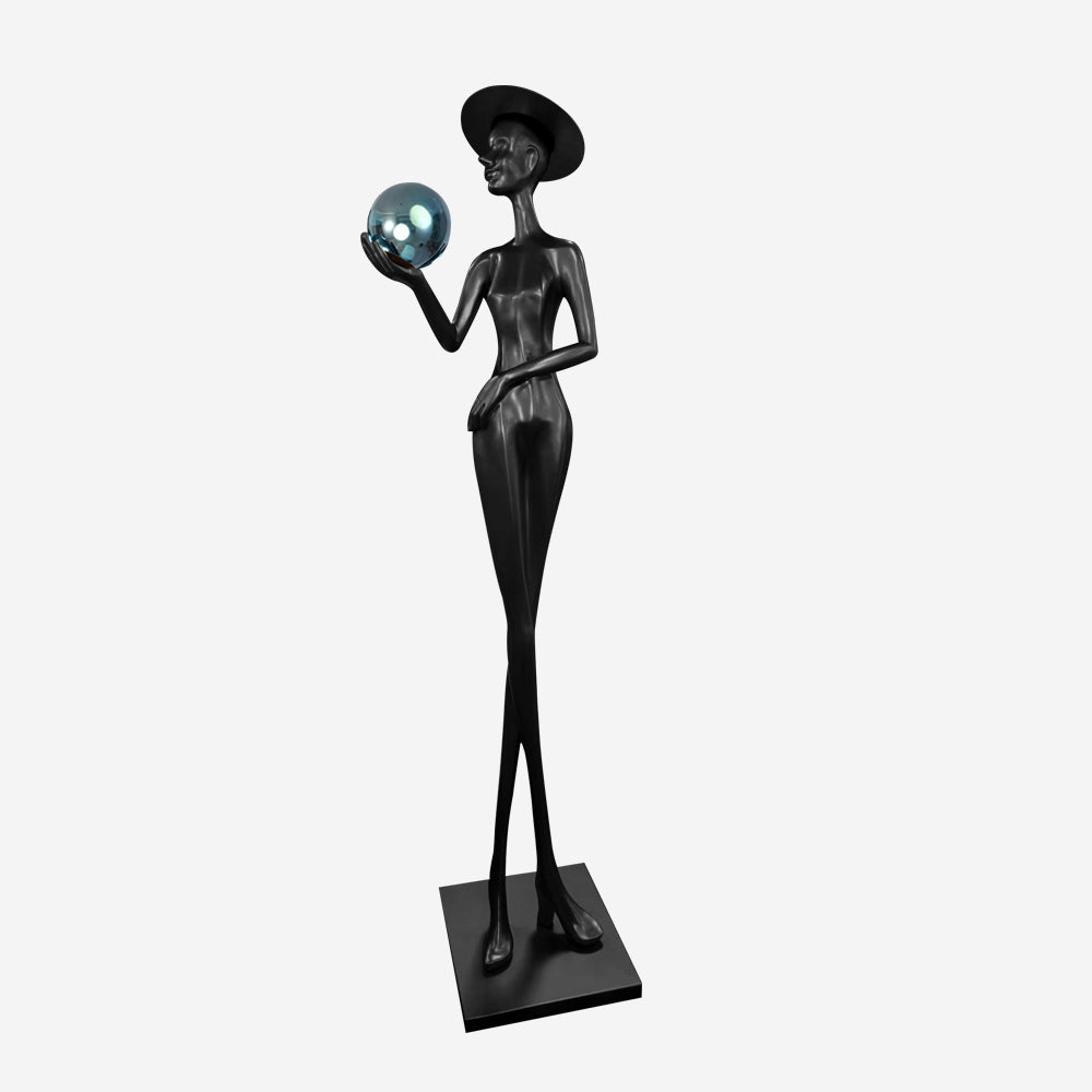 Zevinen Elegant Black Floor Lamp-Neutral Decor
