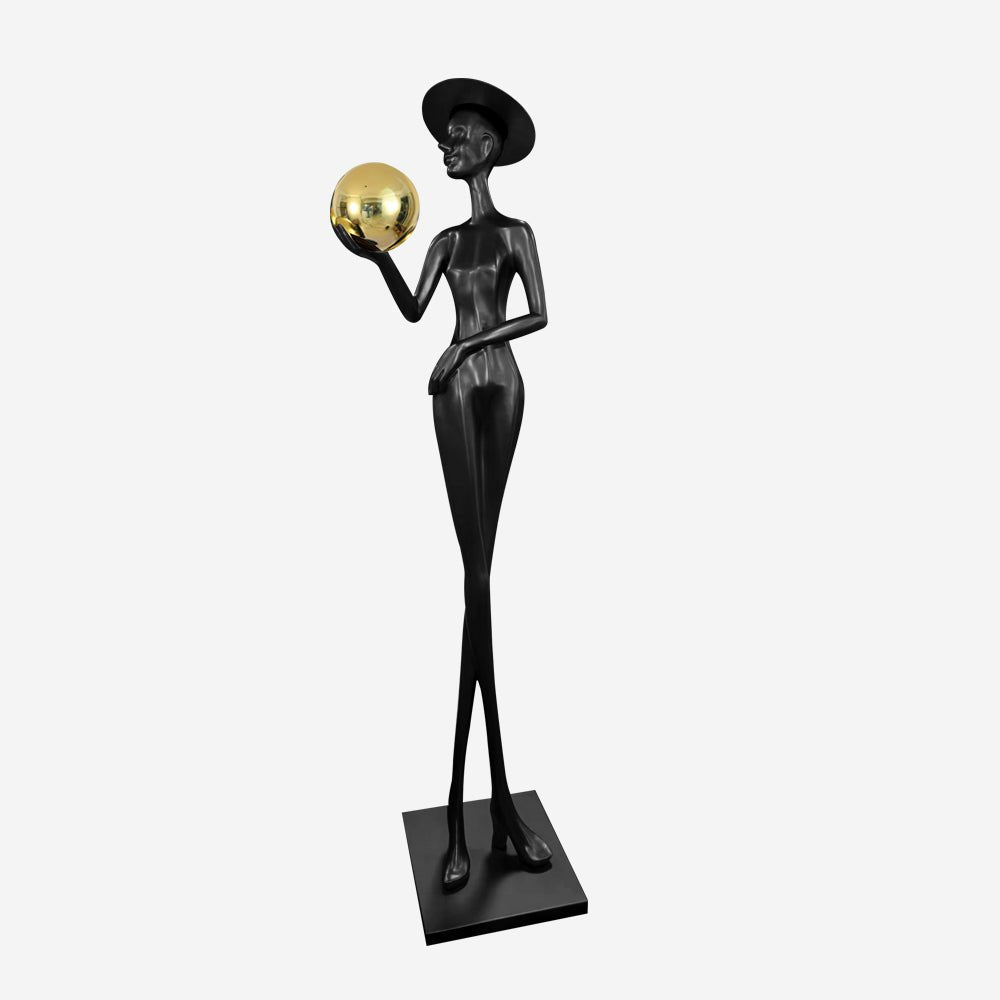 Zevinen Elegant Black Floor Lamp-Neutral Decor