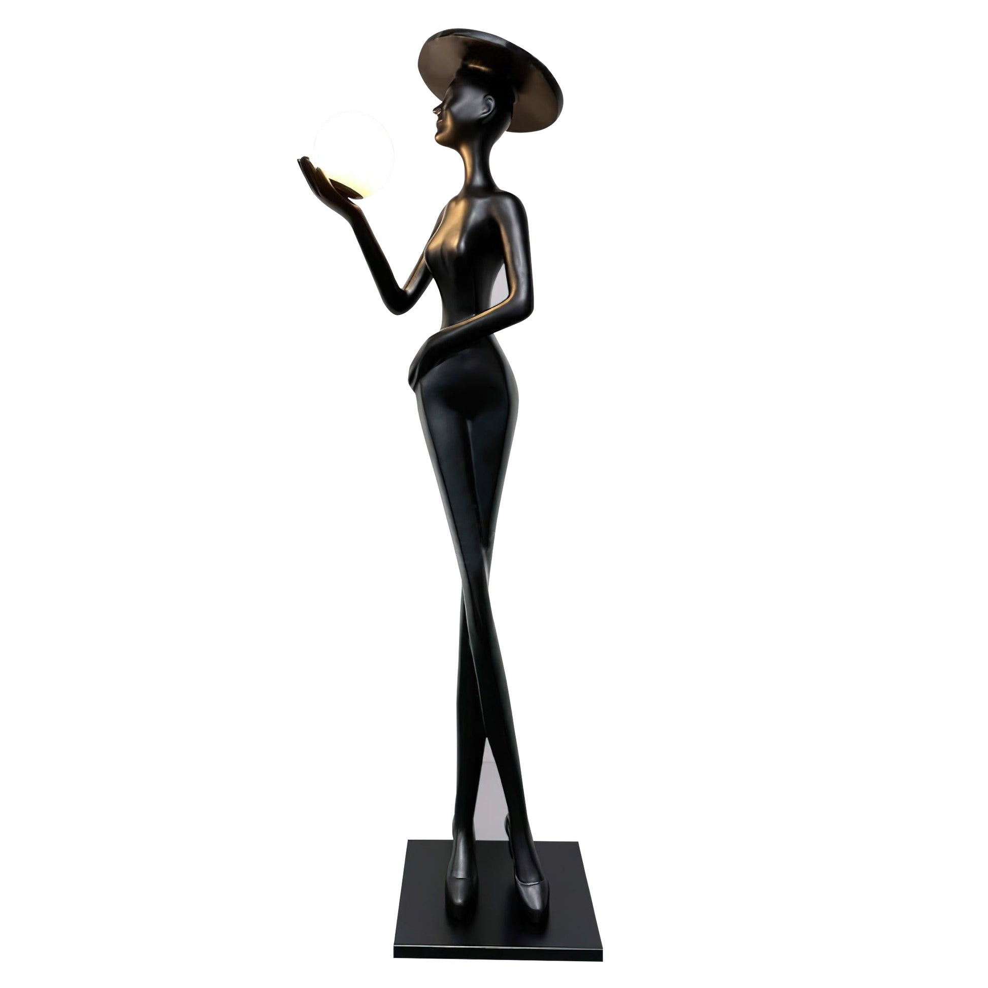 Zevinen Elegant Black Floor Lamp-Neutral Decor