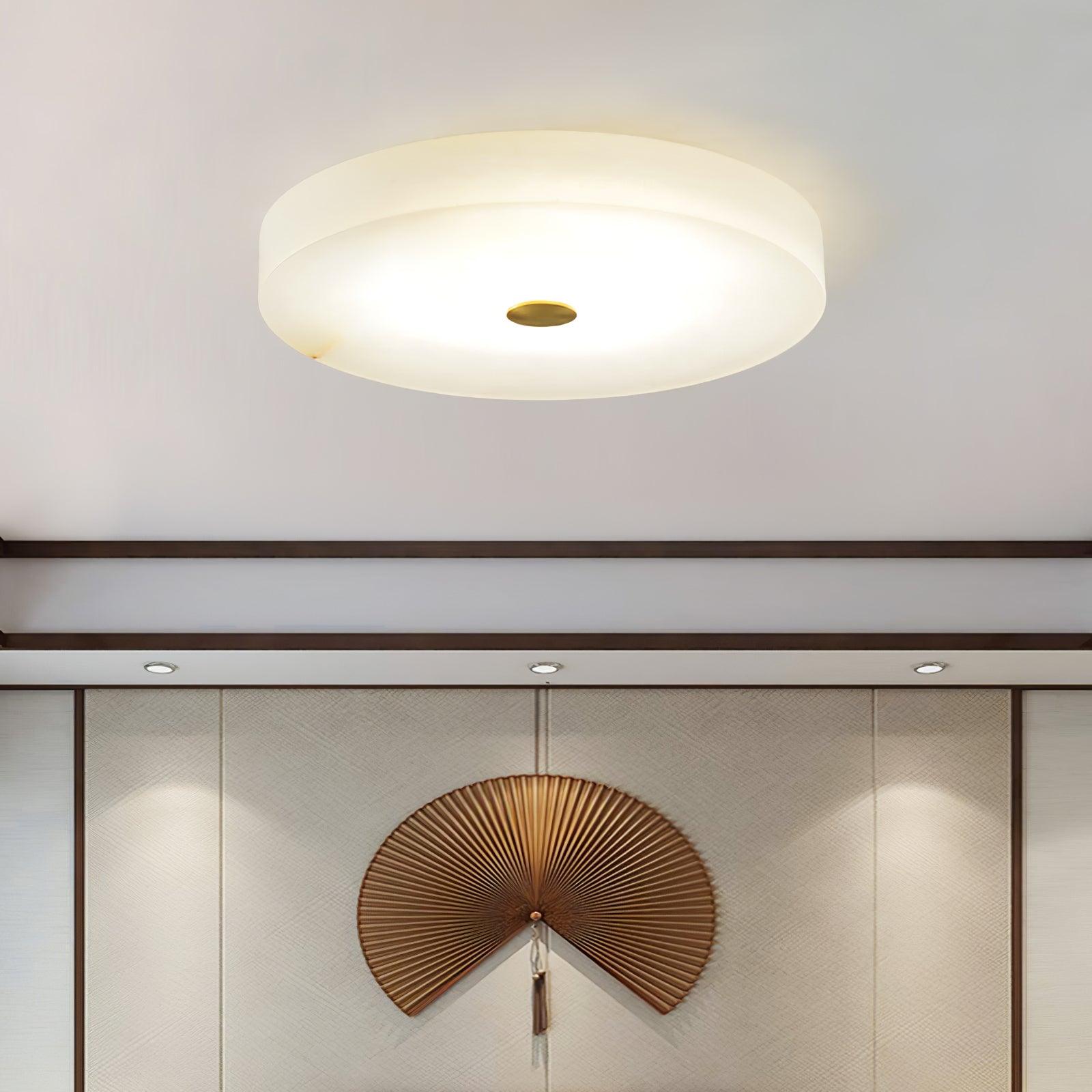 Livo Alabaster Ceiling Light-Neutral Decor
