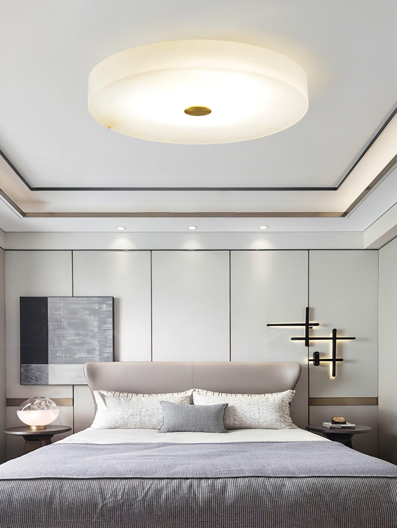 Livo Alabaster Ceiling Light-Neutral Decor