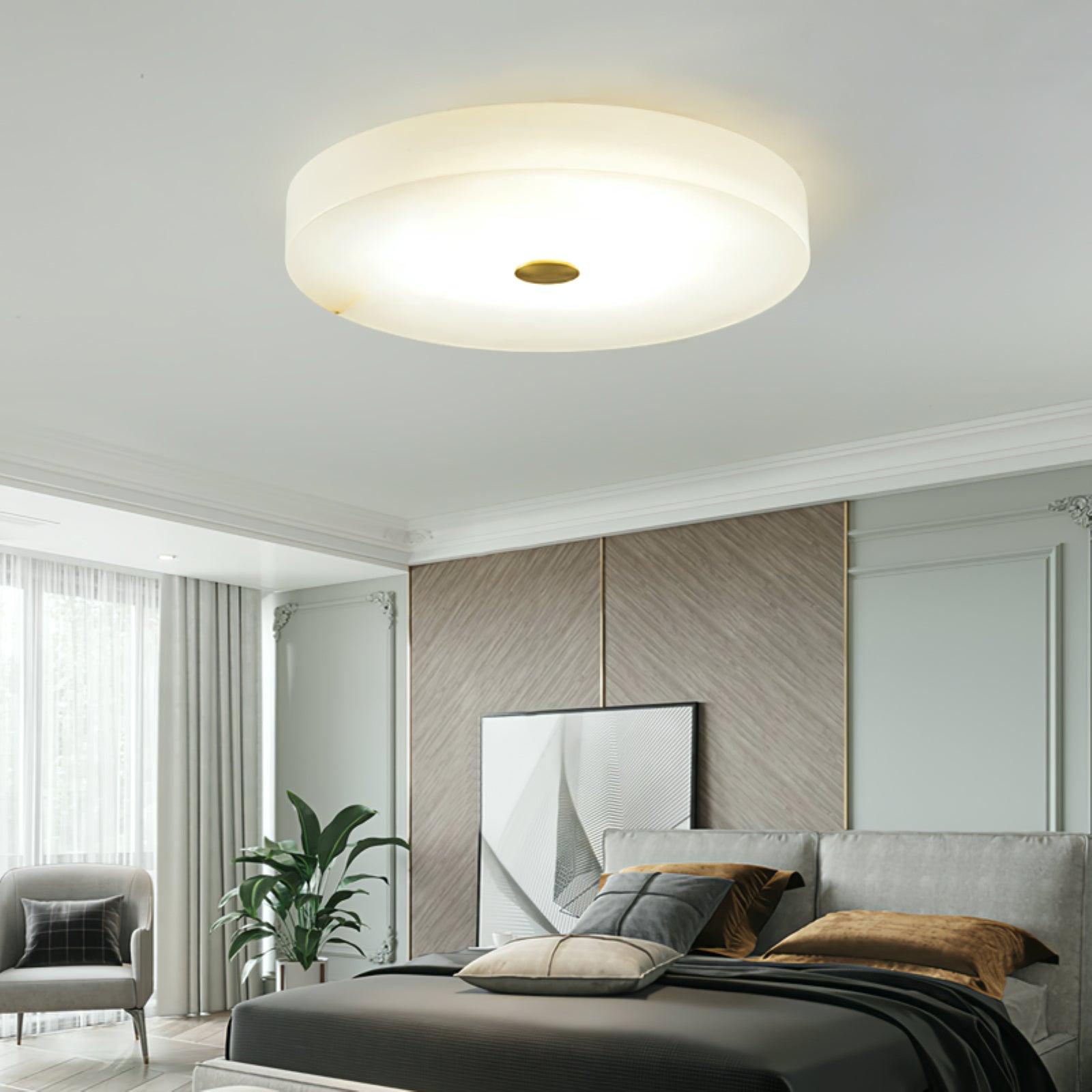 Livo Alabaster Ceiling Light-Neutral Decor