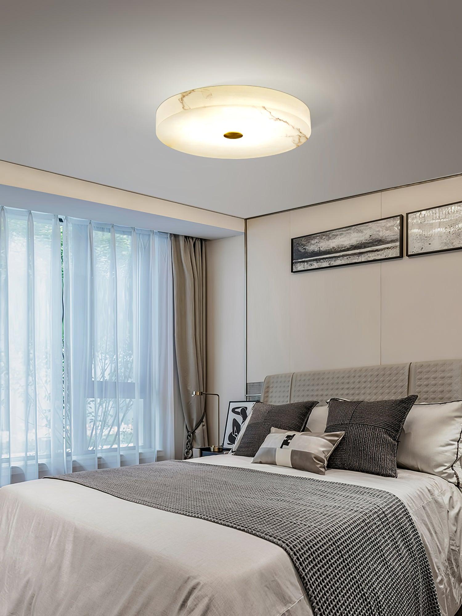Livo Alabaster Ceiling Light-Neutral Decor