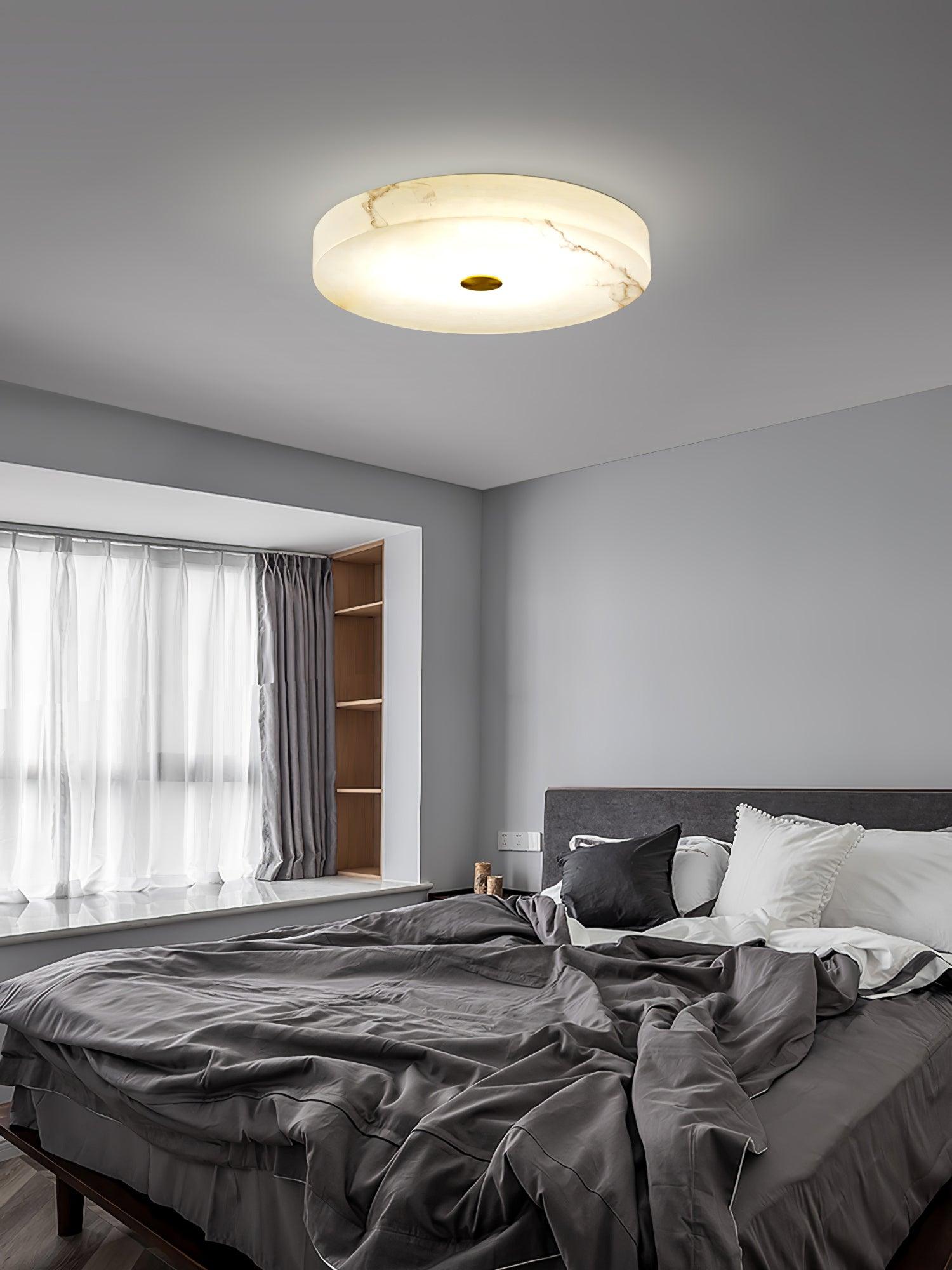 Livo Alabaster Ceiling Light-Neutral Decor