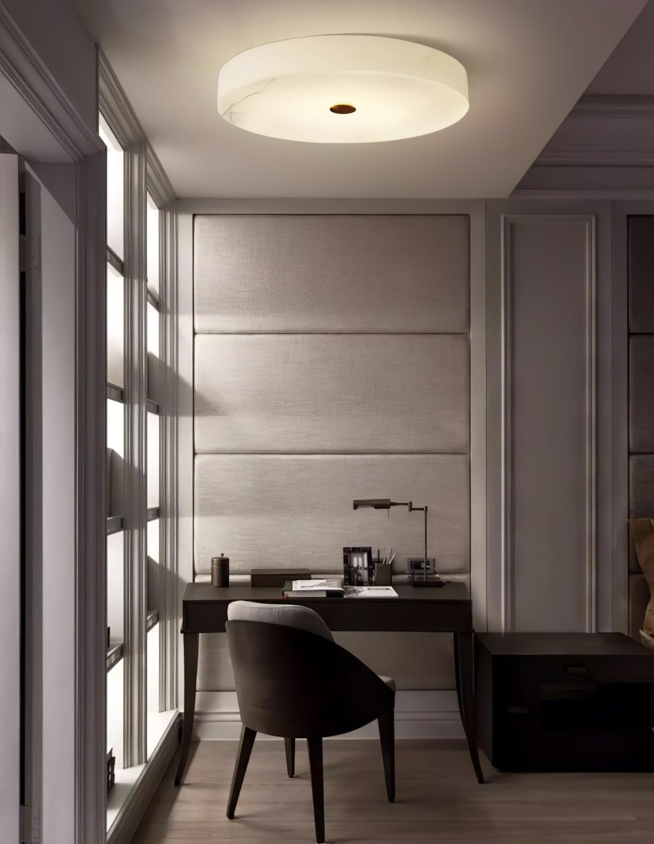 Livo Alabaster Ceiling Light-Neutral Decor
