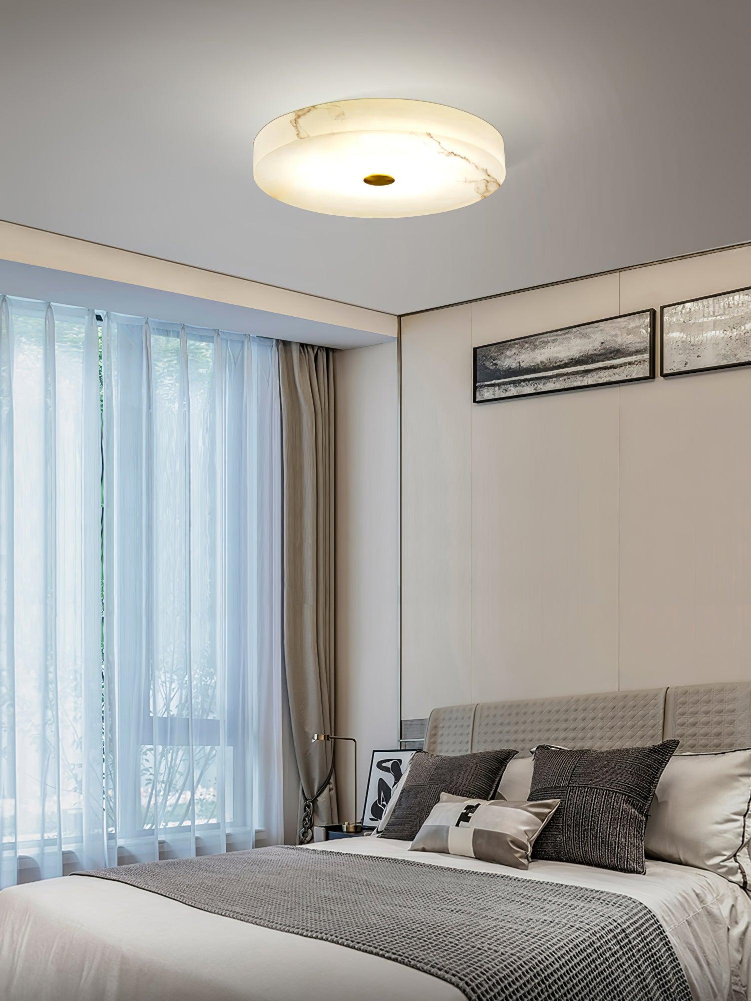 Livo Alabaster Ceiling Light-Neutral Decor