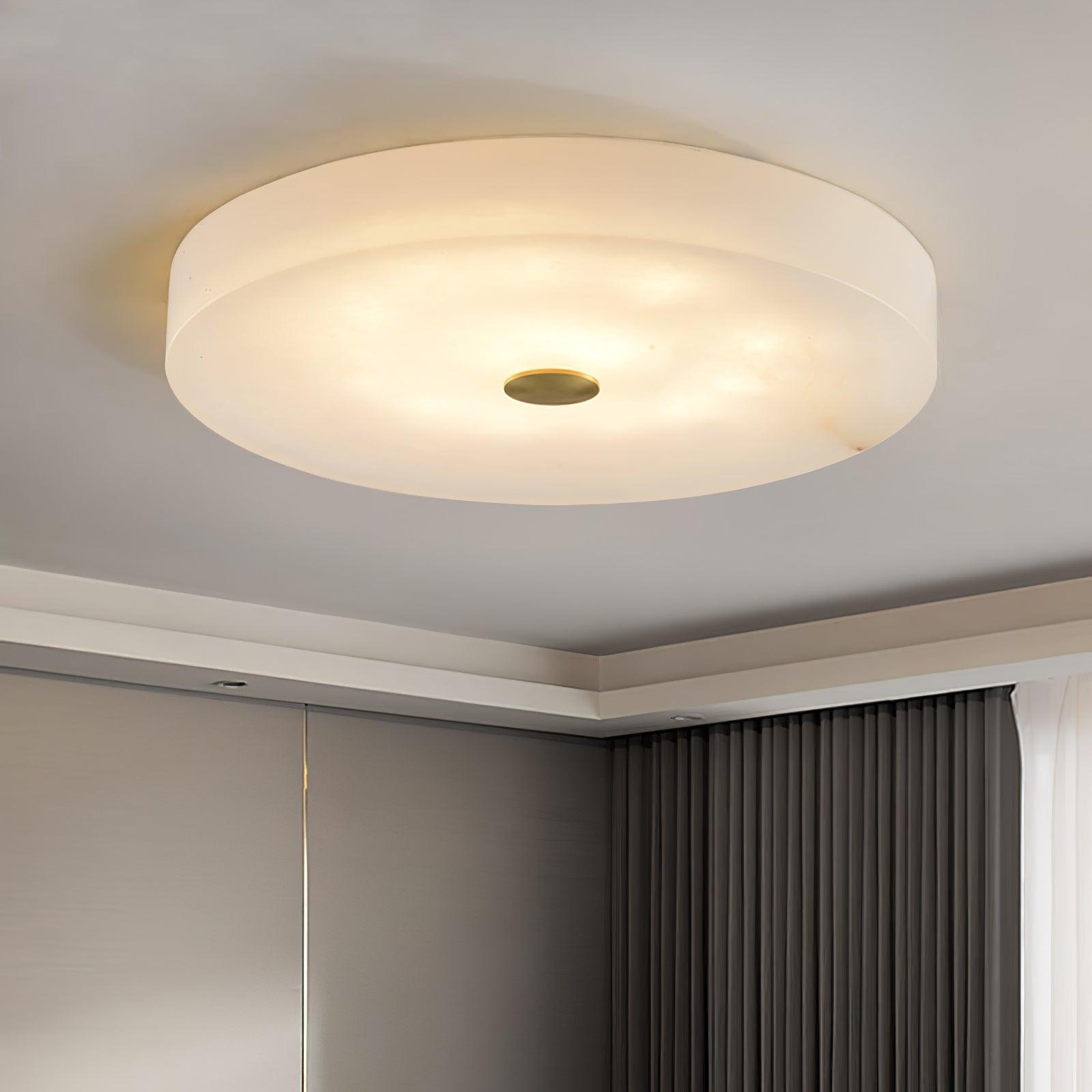 Livo Alabaster Ceiling Light-Neutral Decor