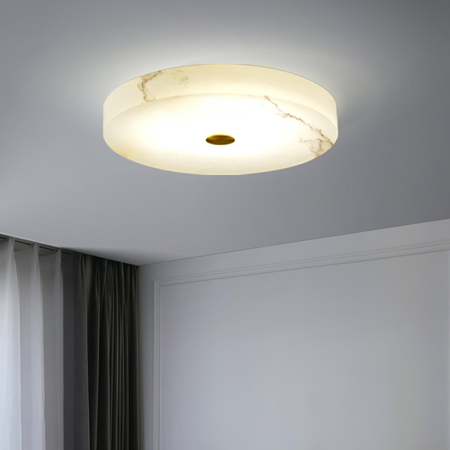 Livo Alabaster Ceiling Light-Neutral Decor