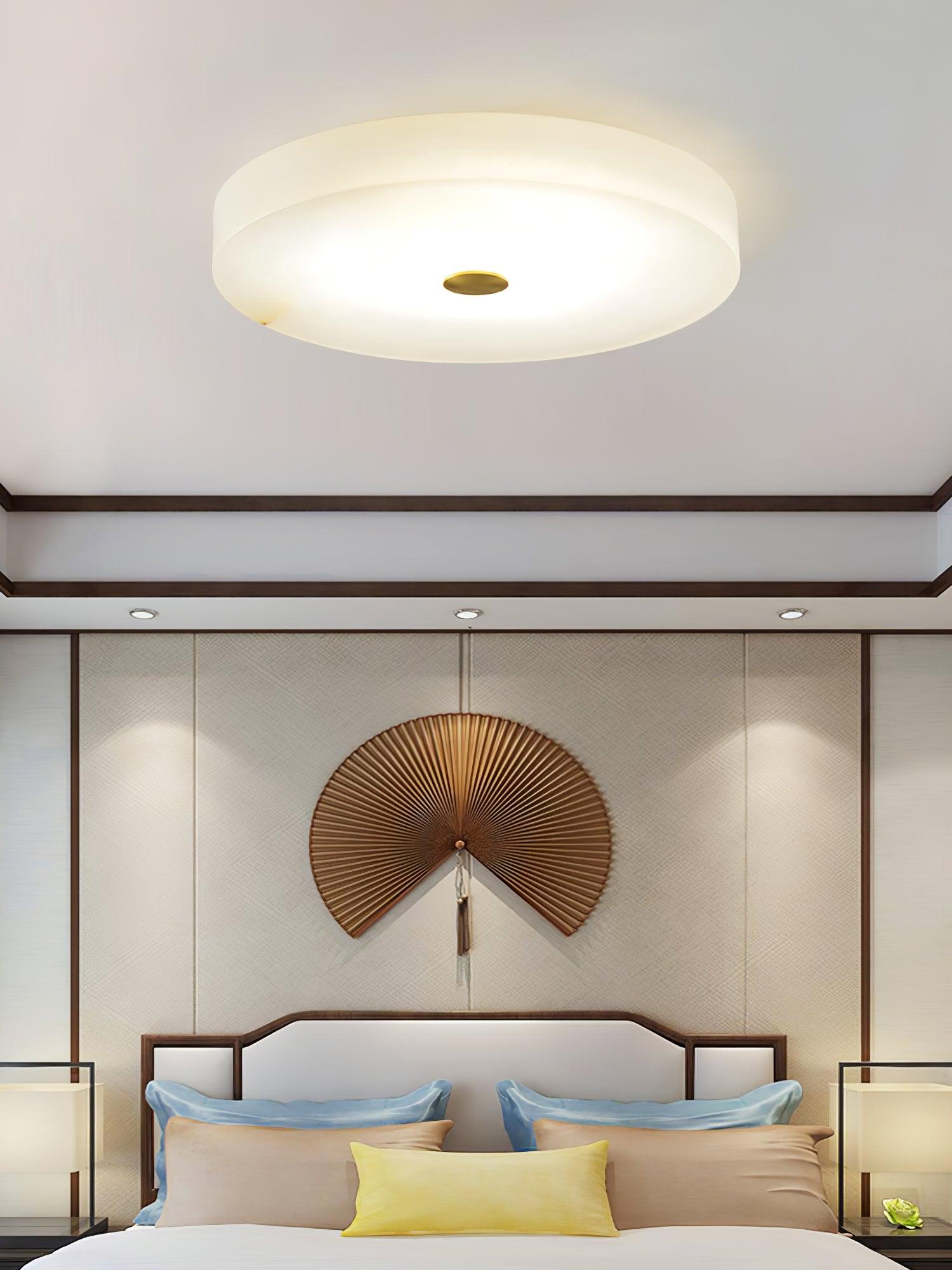 Livo Alabaster Ceiling Light-Neutral Decor