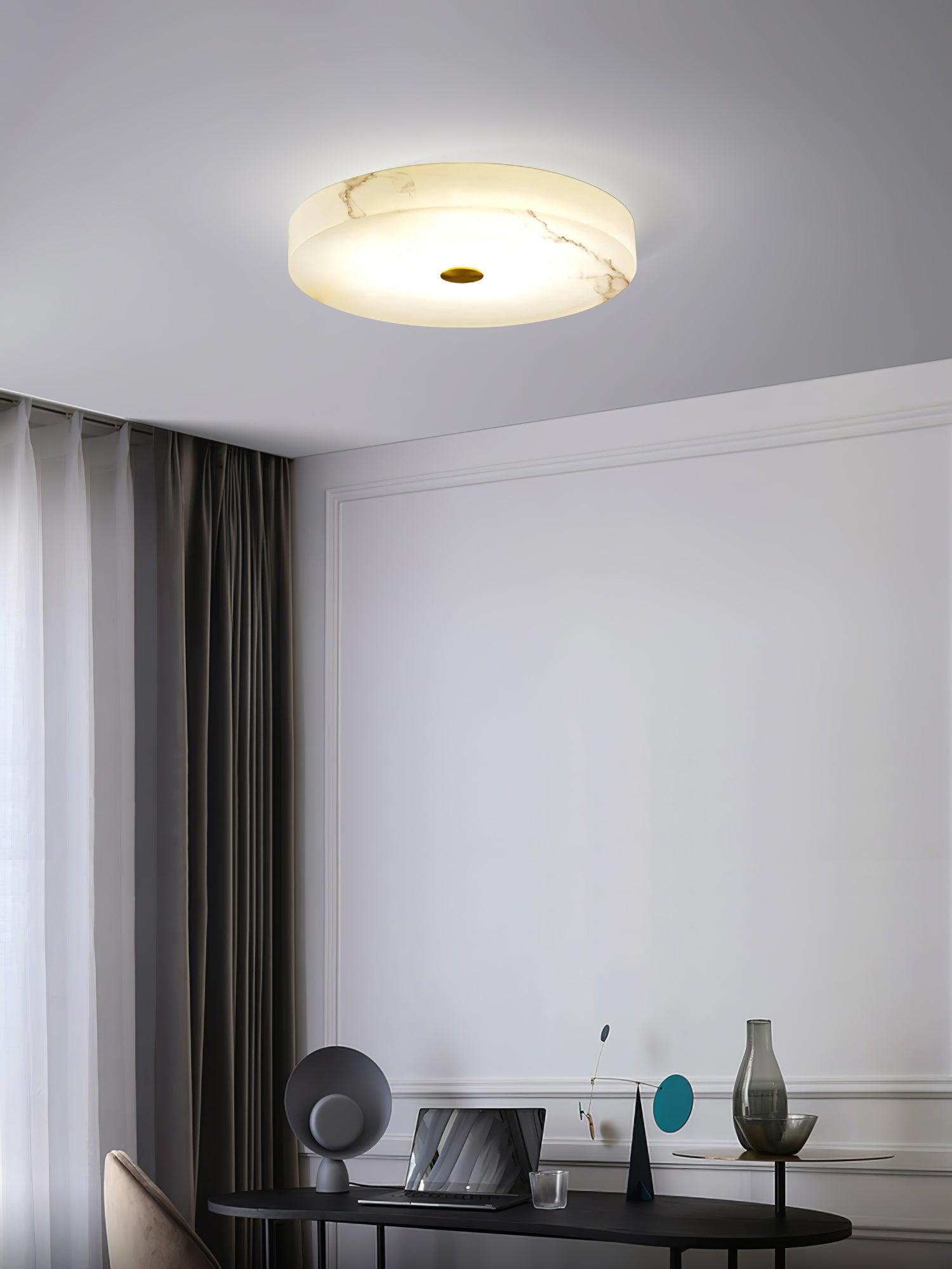 Livo Alabaster Ceiling Light-Neutral Decor