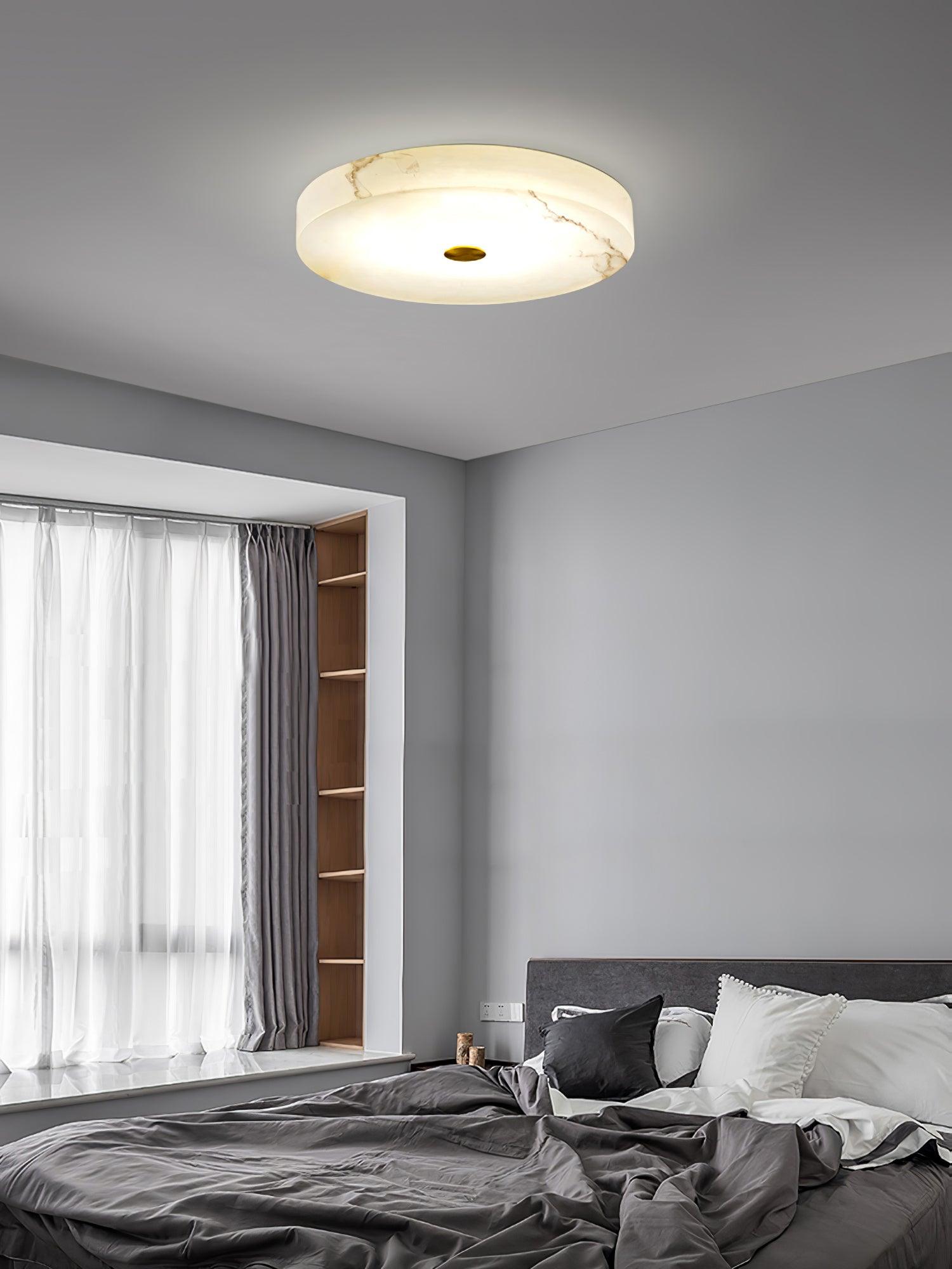 Livo Alabaster Ceiling Light-Neutral Decor