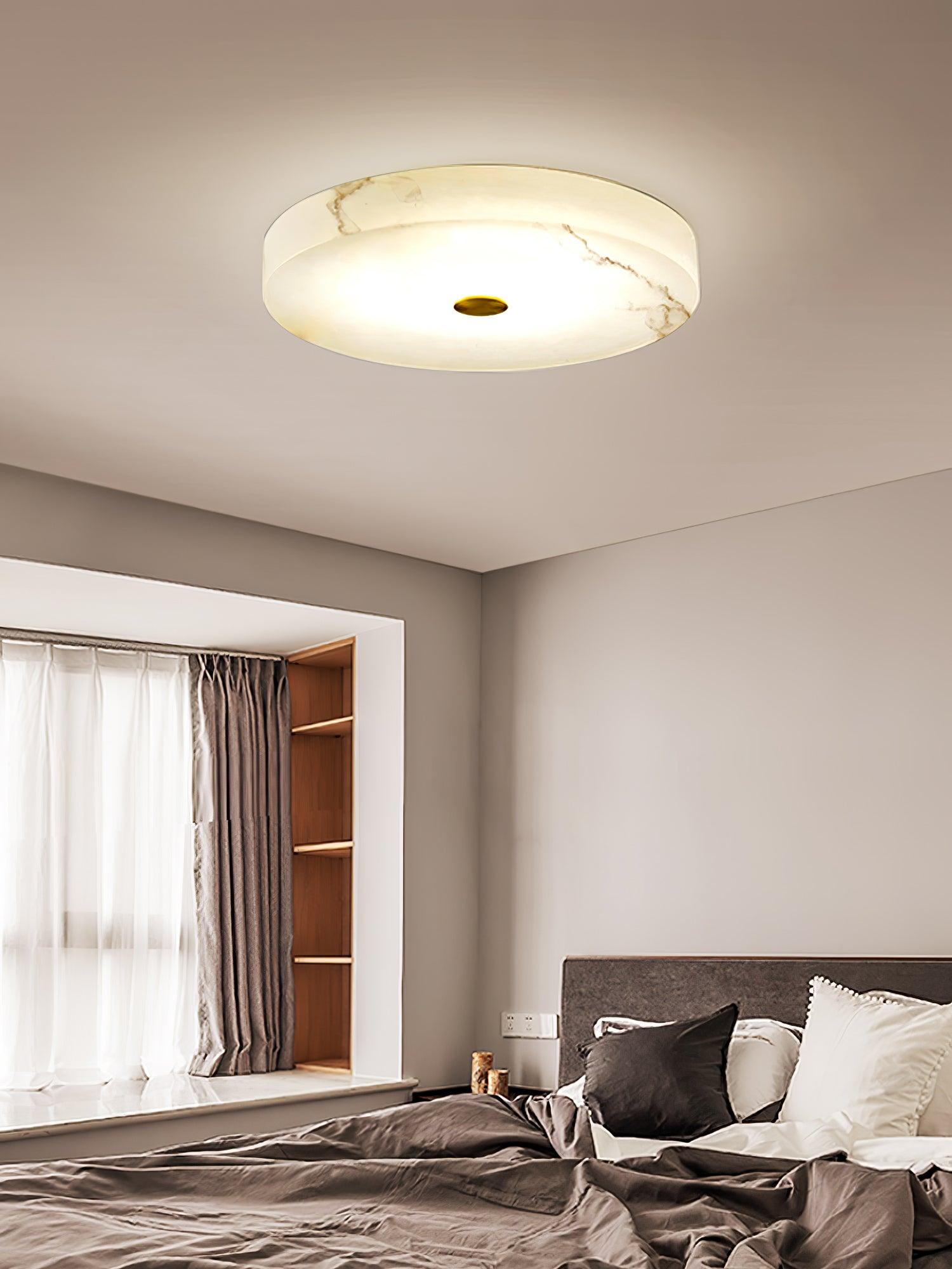 Livo Alabaster Ceiling Light-Neutral Decor