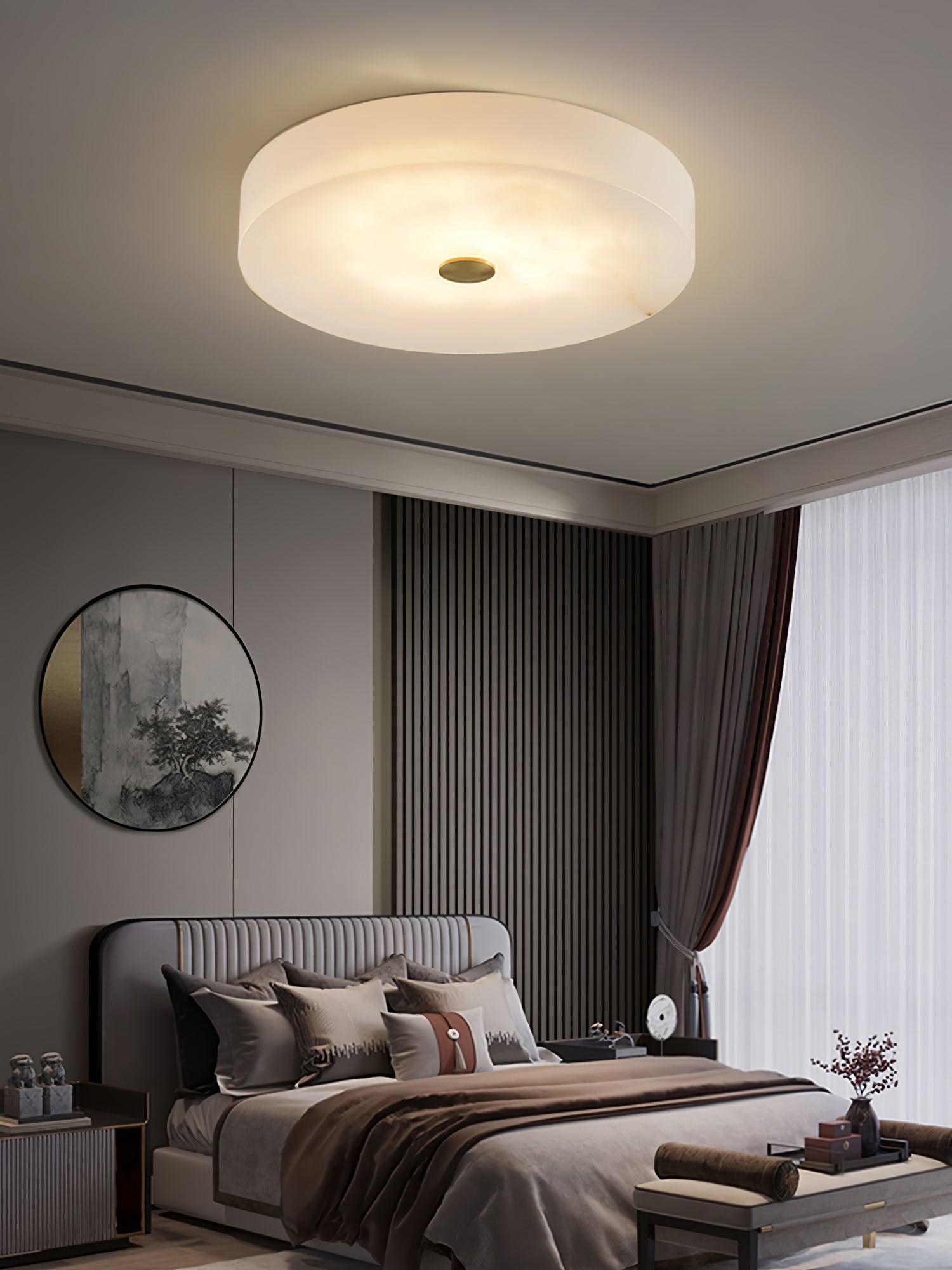 Livo Alabaster Ceiling Light-Neutral Decor