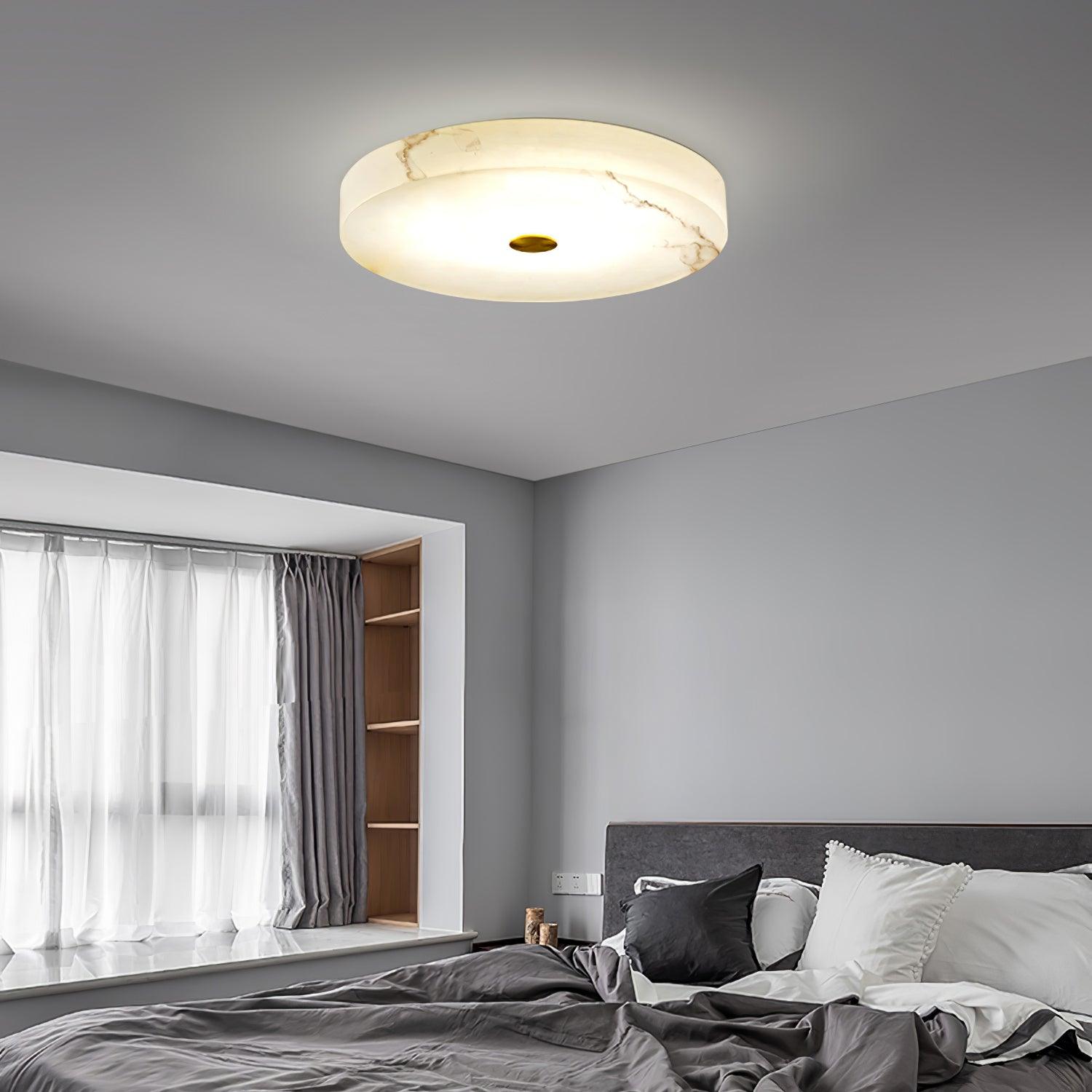 Livo Alabaster Ceiling Light-Neutral Decor