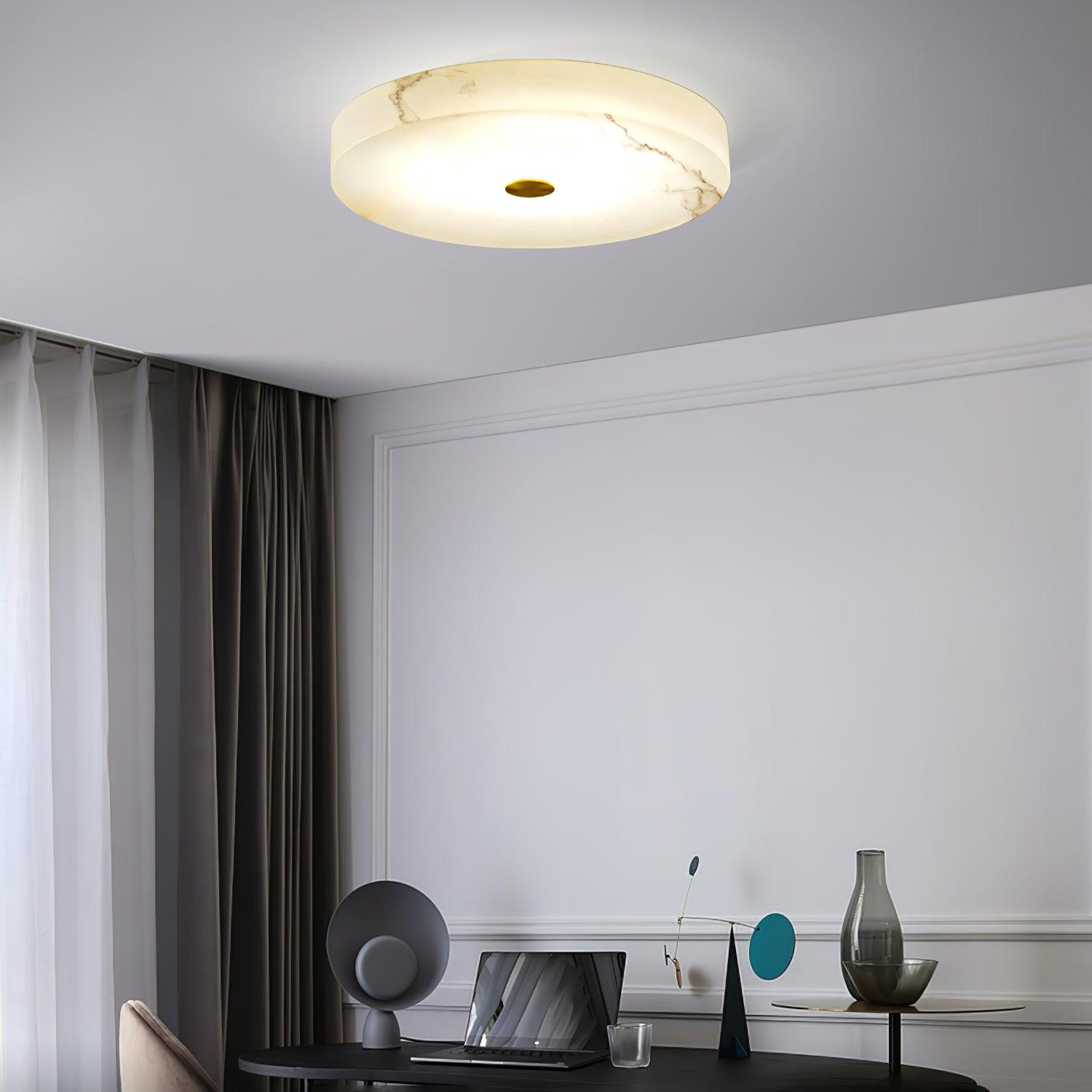 Livo Alabaster Ceiling Light-Neutral Decor