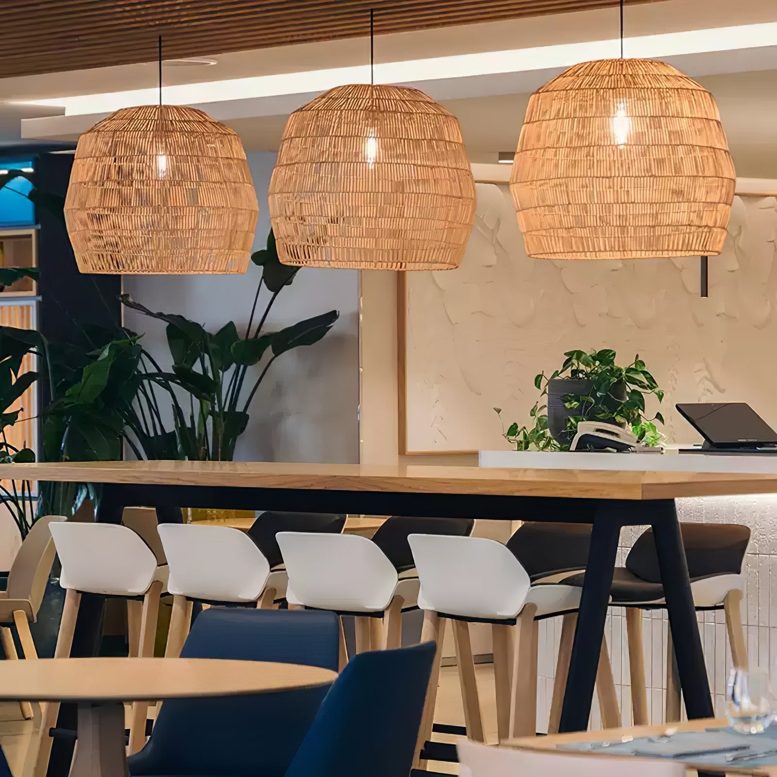 Cucarel Rattan Pendant Light-Neutral Decor