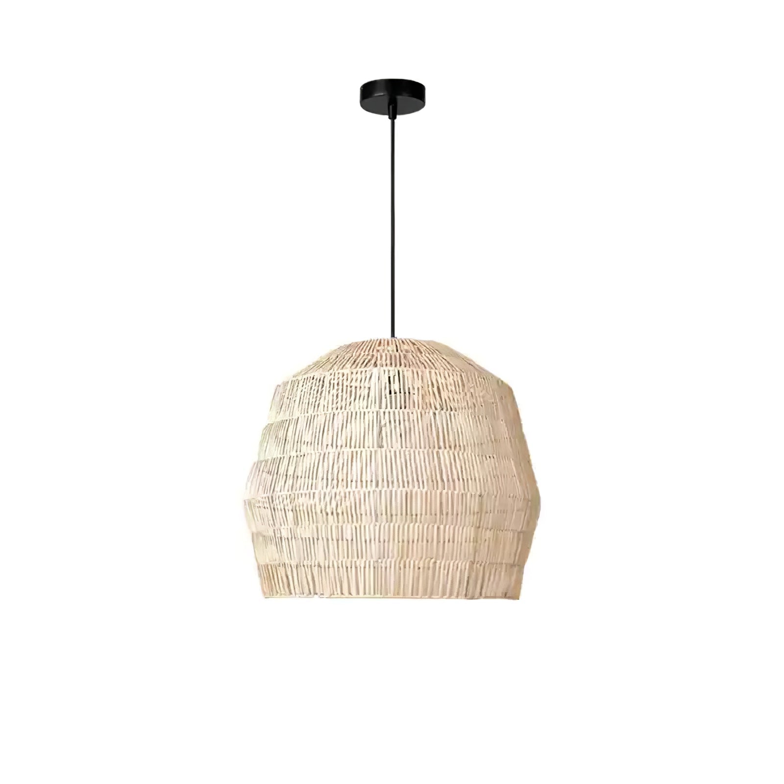 Cucarel Rattan Pendant Light-Neutral Decor