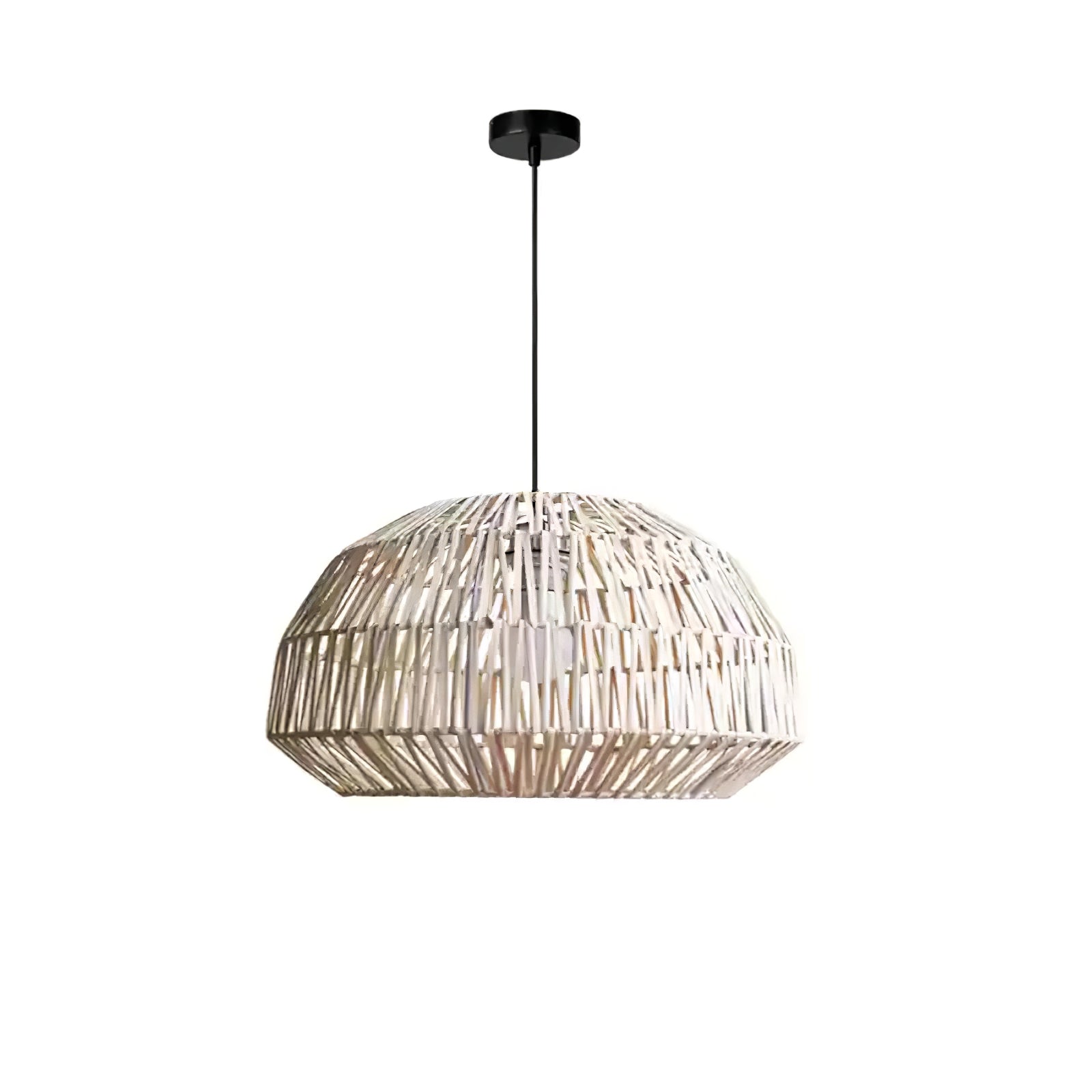 Cucarel Rattan Pendant Light-Neutral Decor