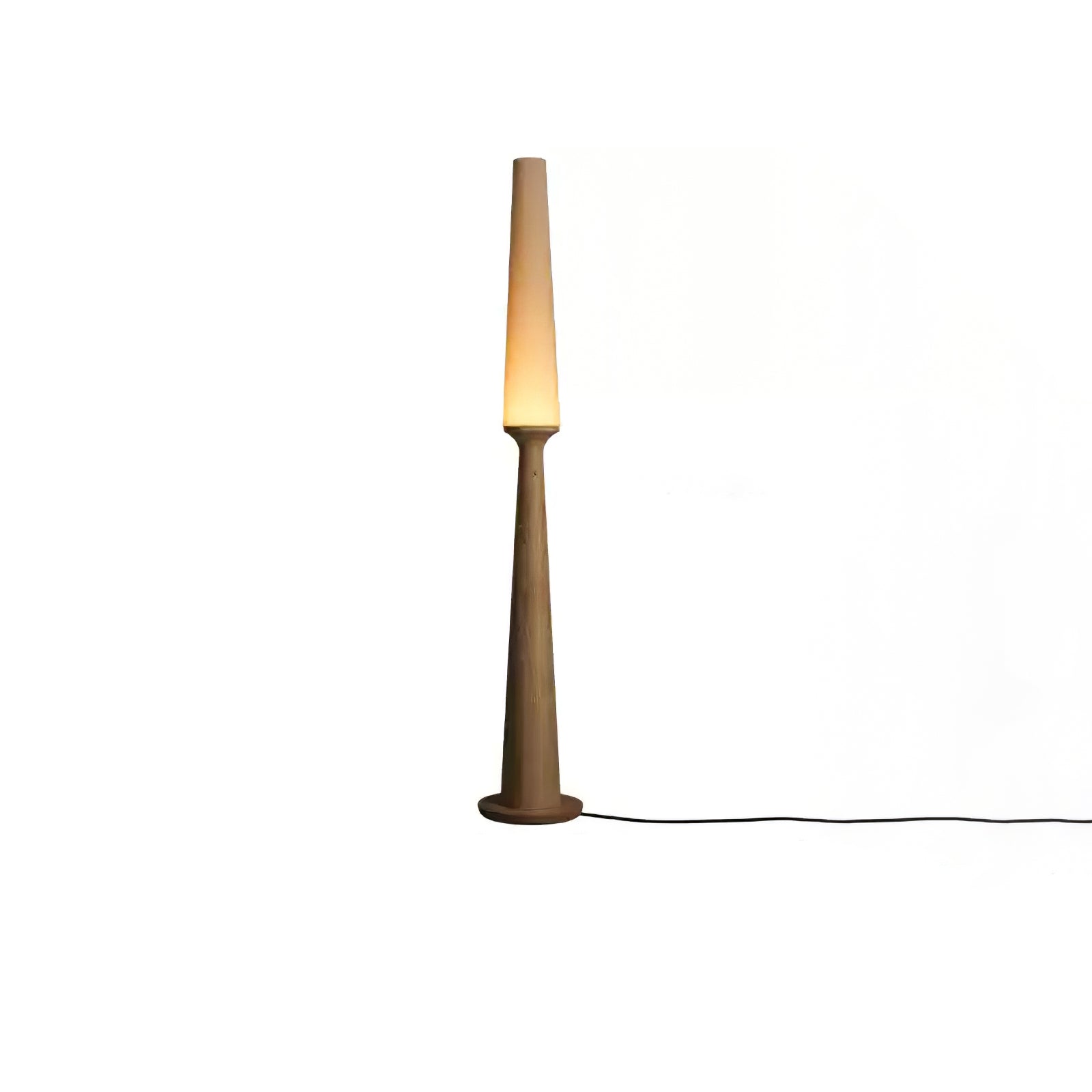 Vetheora Tapered Wood Floor Lamp-Neutral Decor