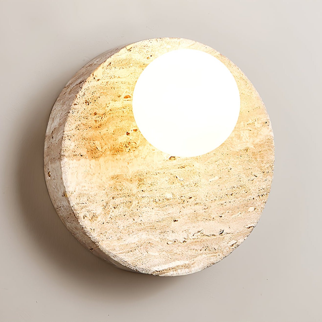 Kivros Travertine Sconce-Neutral Decor