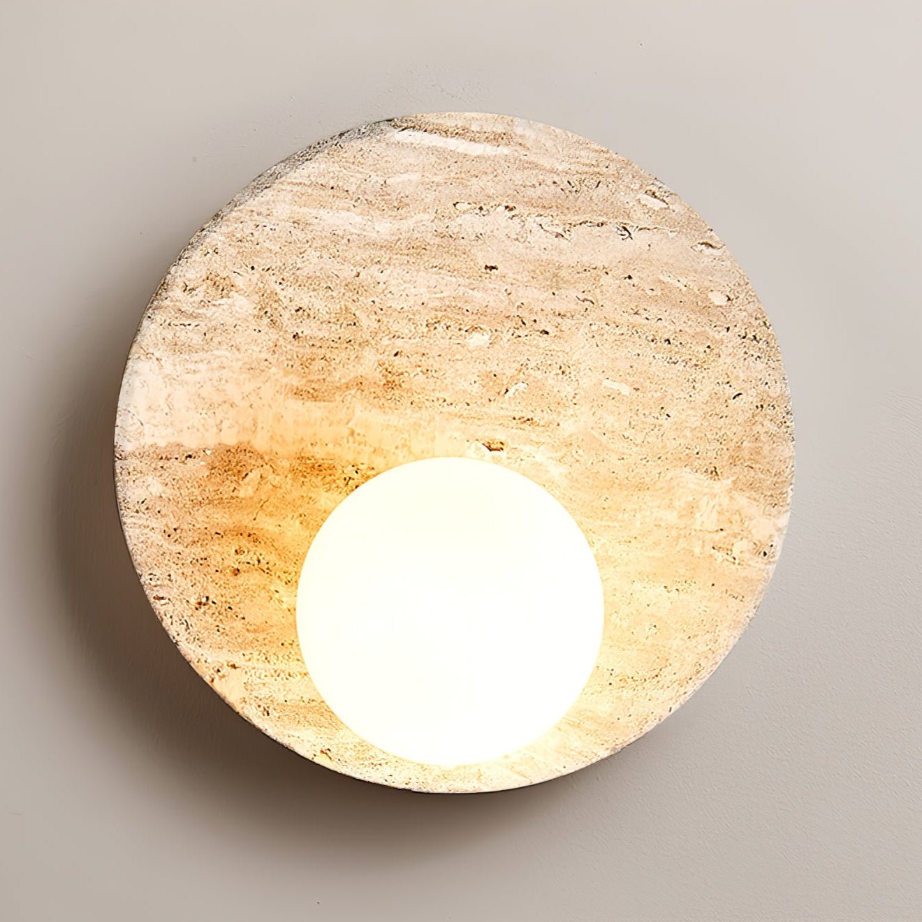 Kivros Travertine Sconce-Neutral Decor