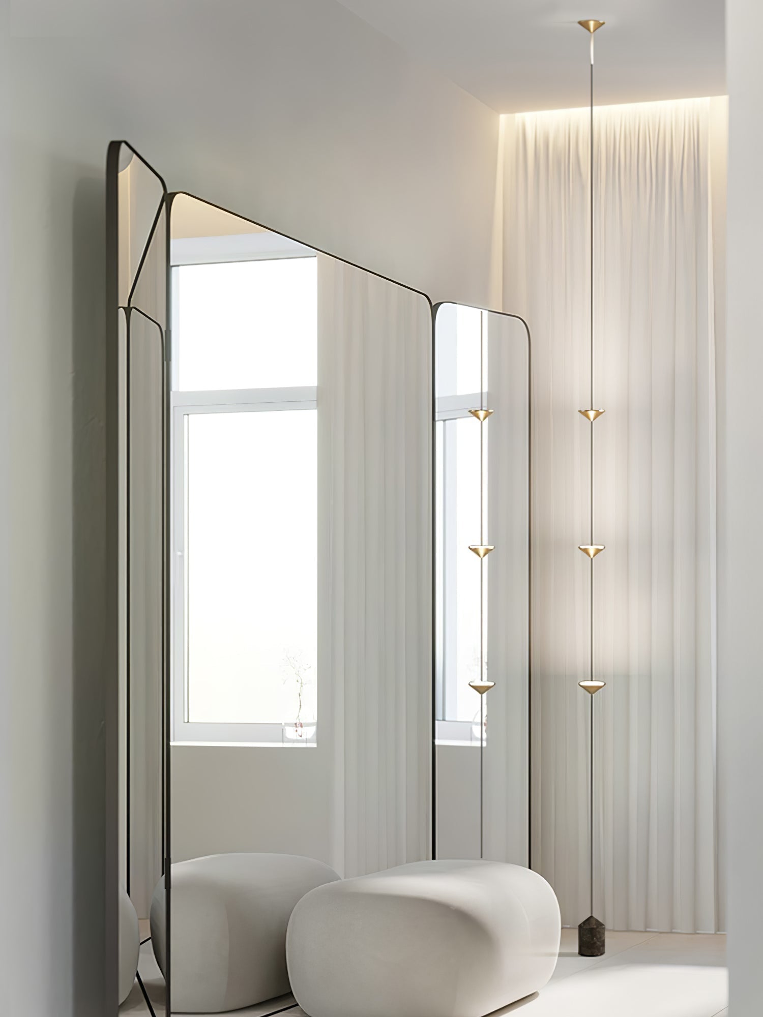 Natasha Minimalist Floor Lamp-Neutral Decor