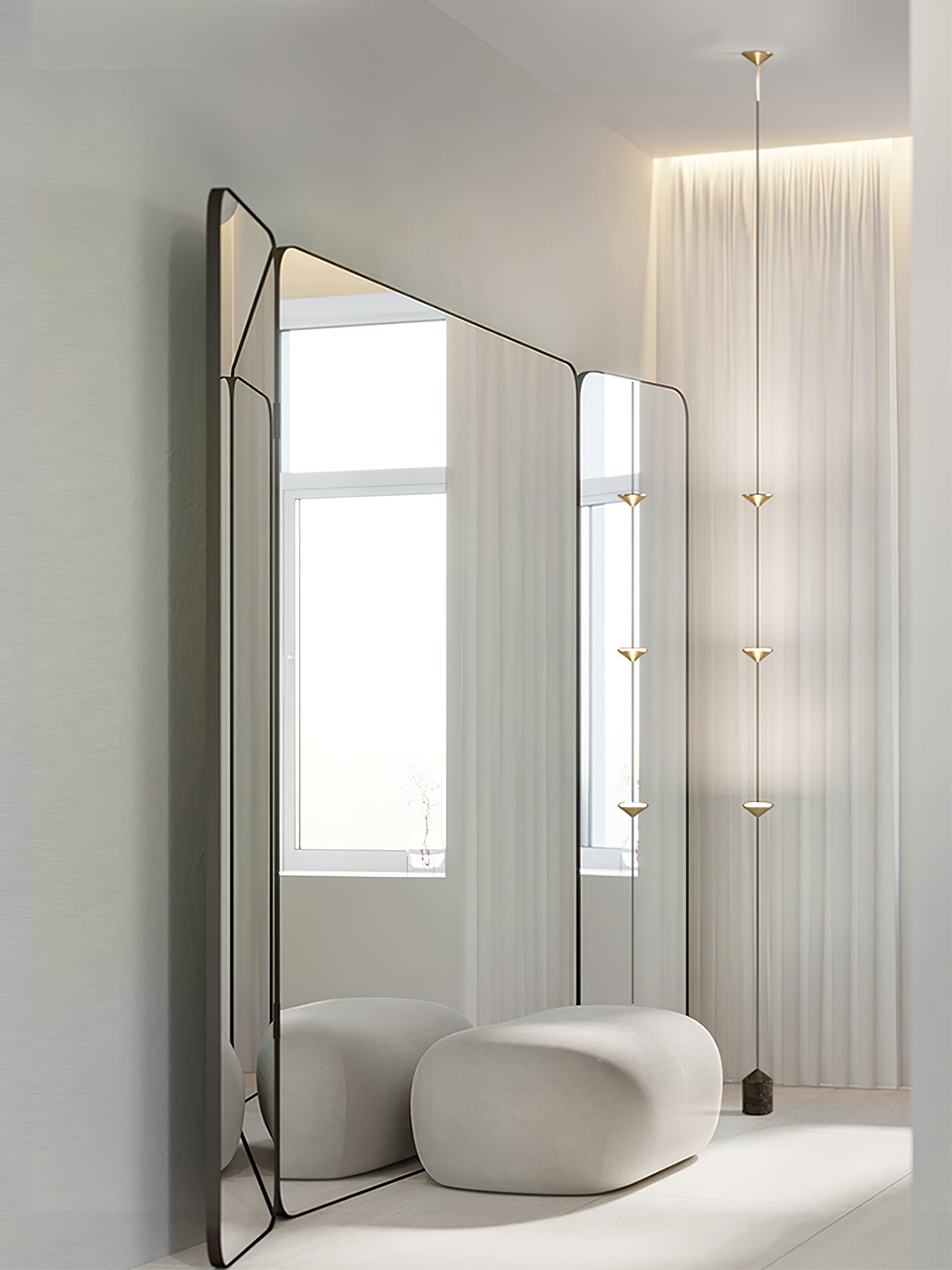 Natasha Minimalist Floor Lamp-Neutral Decor