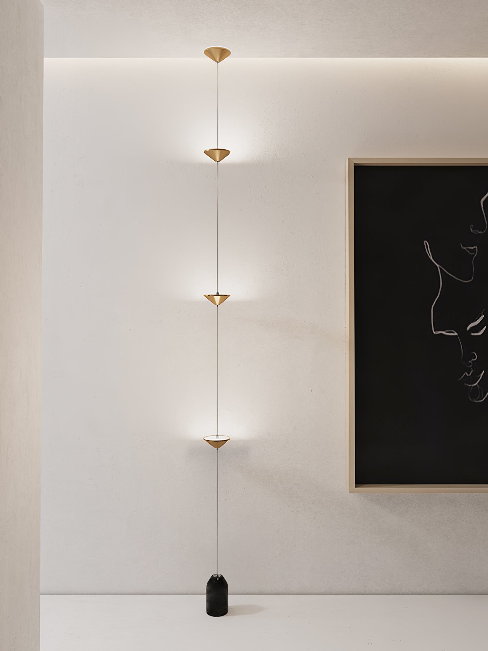 Natasha Minimalist Floor Lamp-Neutral Decor