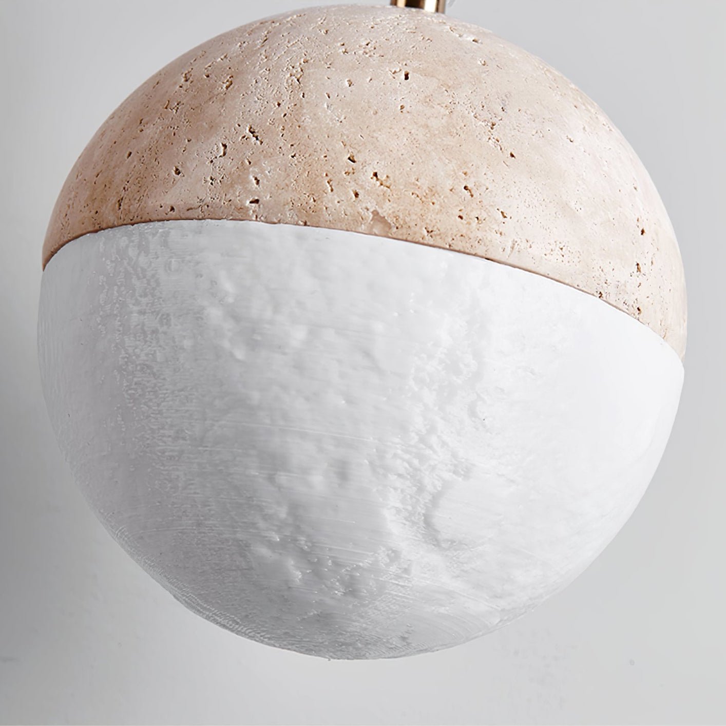 Vendrick Travertine Pendant Light-Neutral Decor