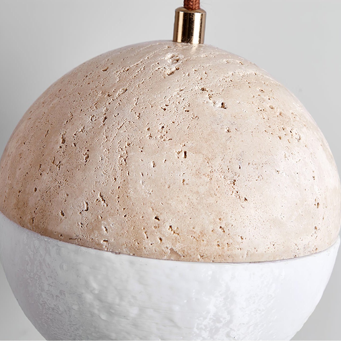 Vendrick Travertine Pendant Light-Neutral Decor