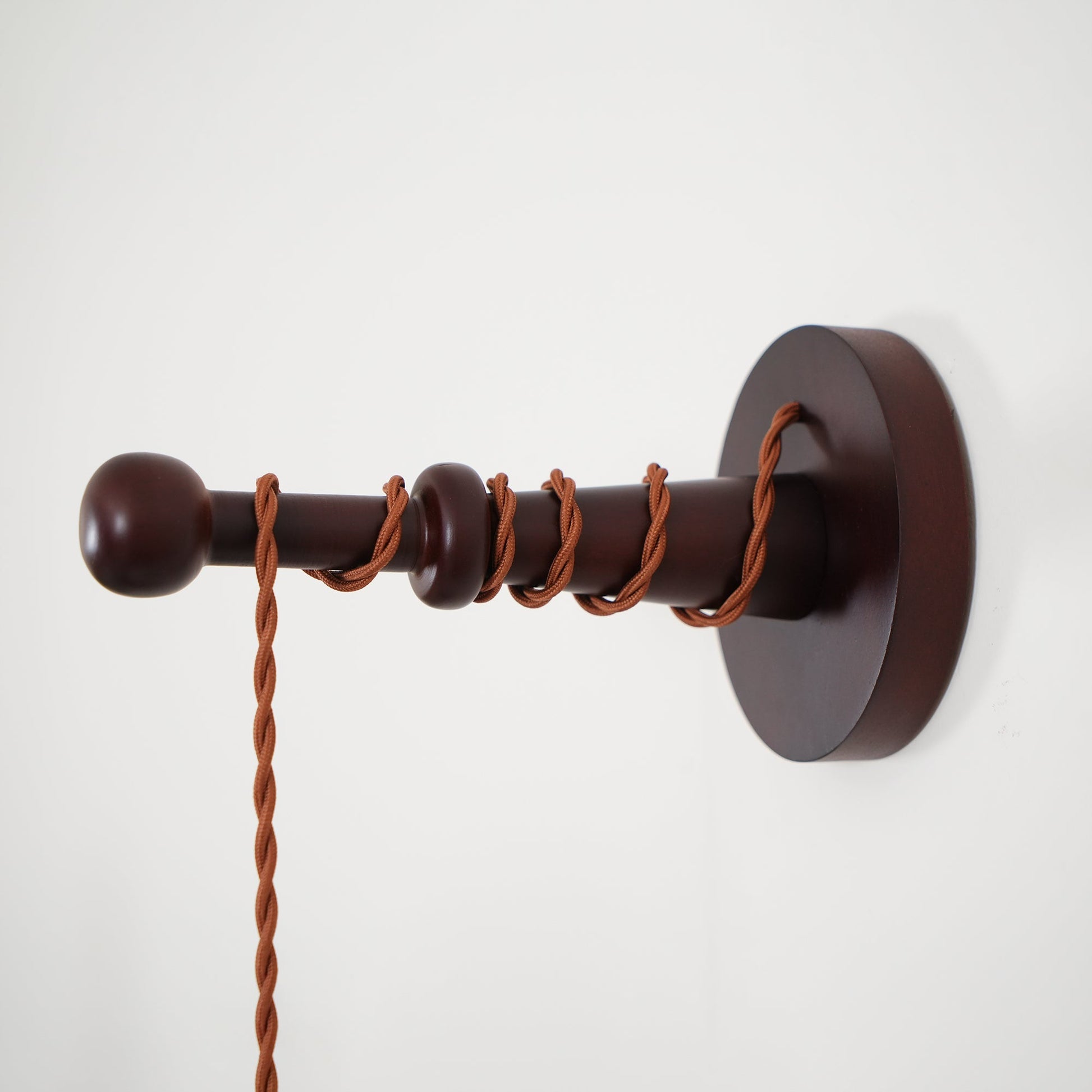 Vitheos Elegance Natural Walnut Wood Wall Lamp-Neutral Decor