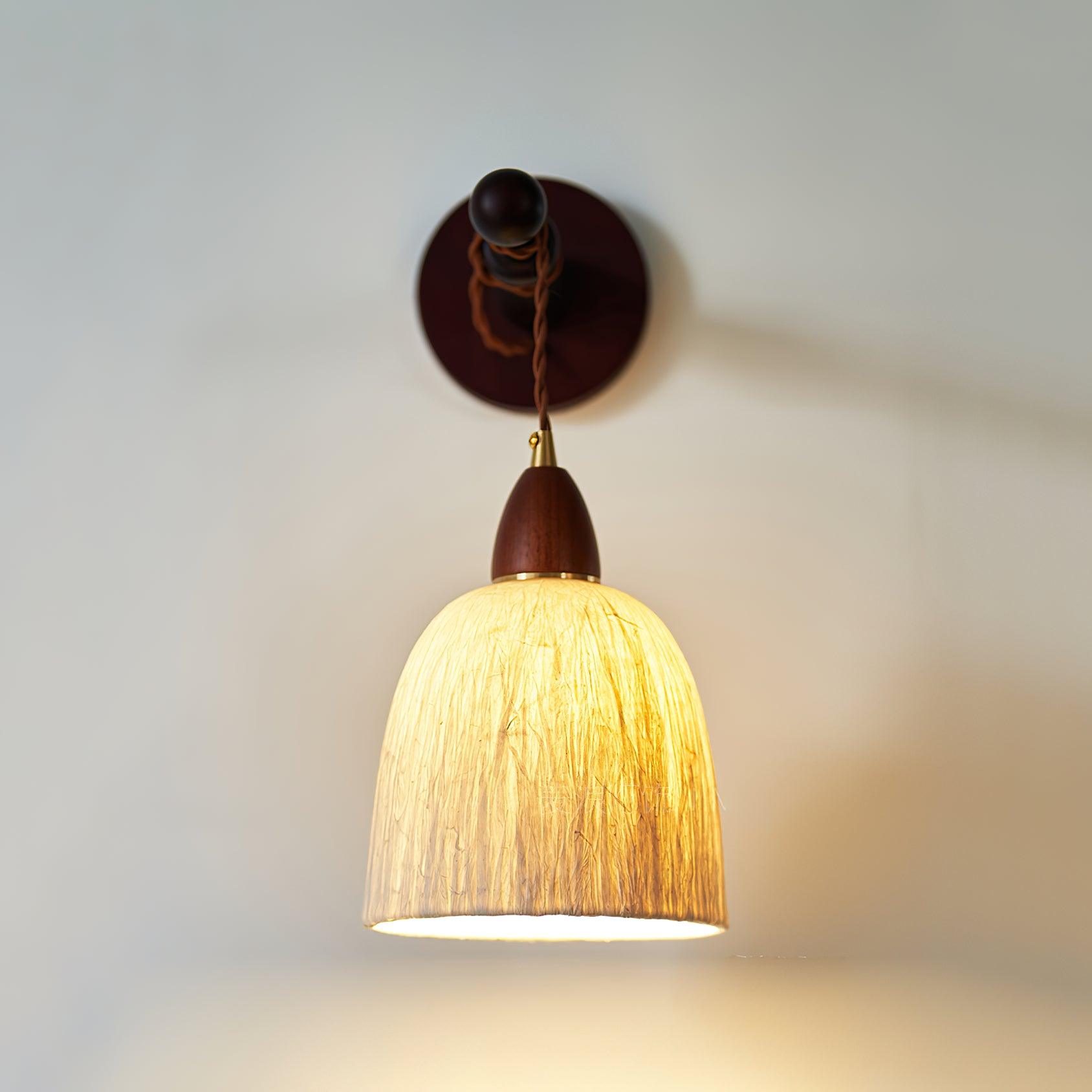 Vitheos Elegance Natural Walnut Wood Wall Lamp-Neutral Decor