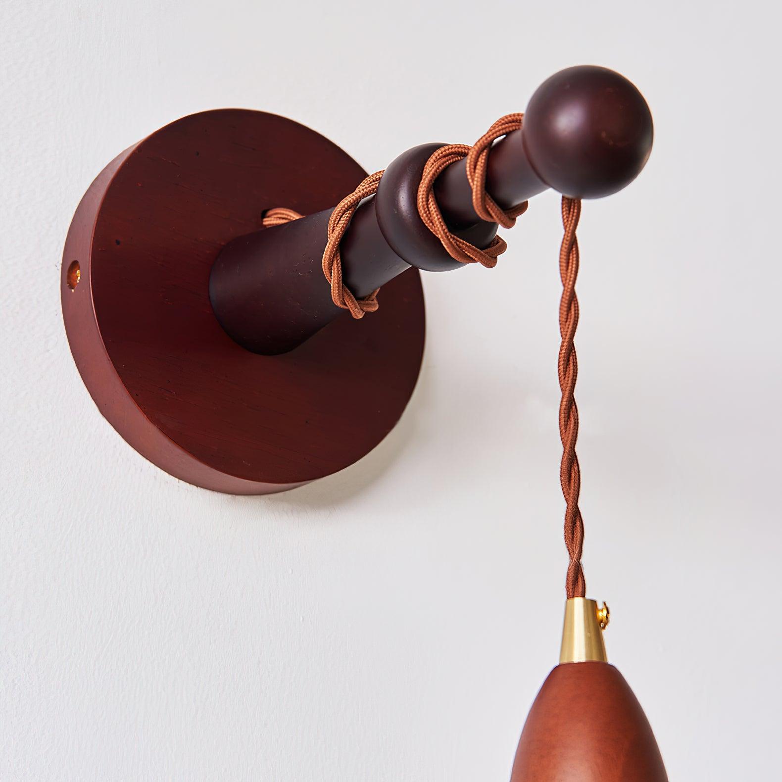 Vitheos Elegance Natural Walnut Wood Wall Lamp-Neutral Decor